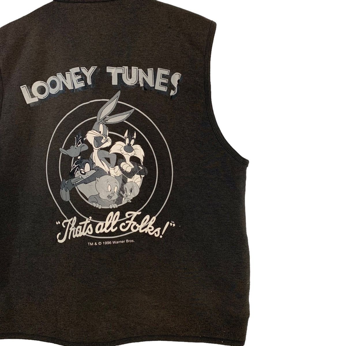 Vintage Vintage 96 Looney Tunes Big Print Vest Size US L / EU 52-54 / 3 - 3 Thumbnail