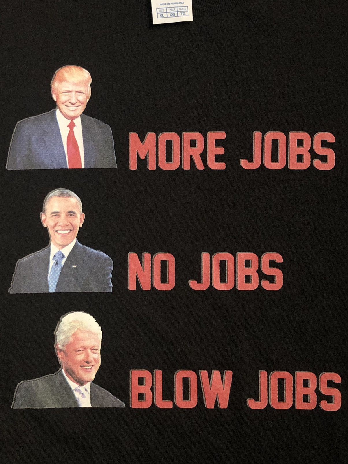 Vintage Bill Clinton Obama Donald Trump Sex Parody Shirt Size US XL / EU 56 / 4 - 2 Thumbnail
