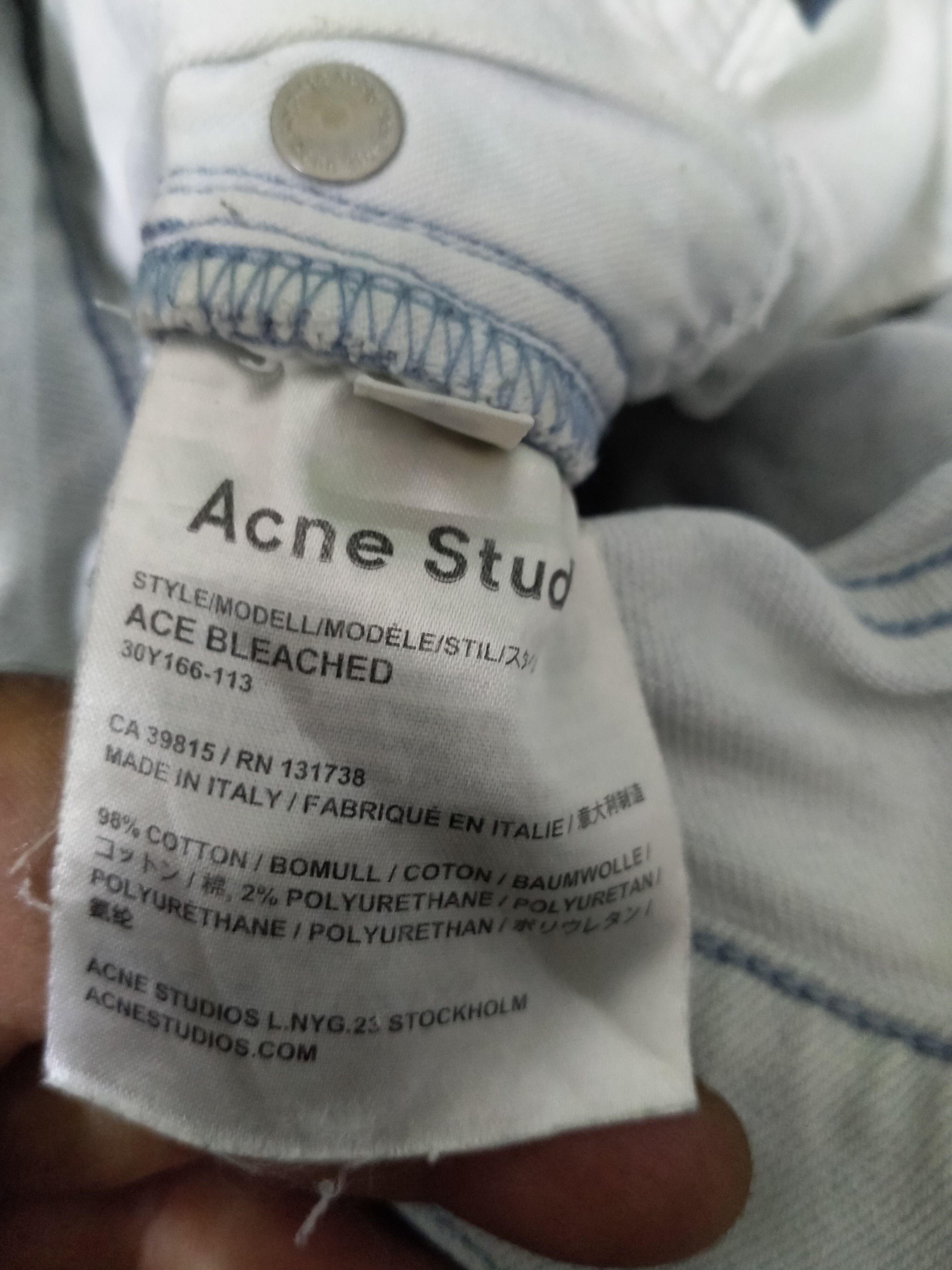 Acne Studios Acne studios skinny jeans fit Spring Sammer Size US 31 - 8 Thumbnail