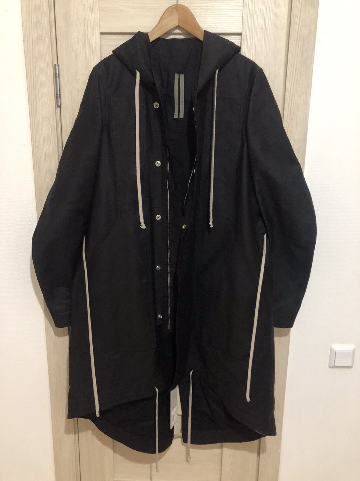 Rick Owens × Rick Owens Drkshdw 2300 $ 💥 NEW RARE DS FISHTAIL LONG PARKA RICK OWENS Size US S / EU 44-46 / 1 - 7 Thumbnail