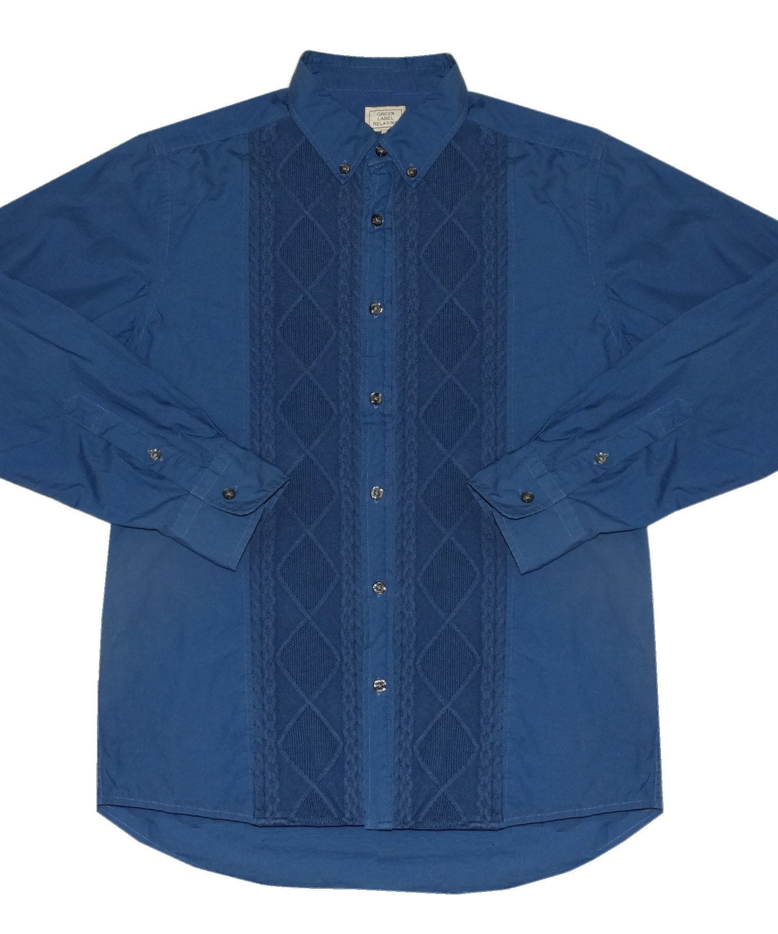 BEAUTY&YOUTH × District UNITED ARROWS × United Arrows Z35 Green Label Relaxing cotton wool shirt jacquard M Size US M / EU 48-50 / 2 - 2 Thumbnail