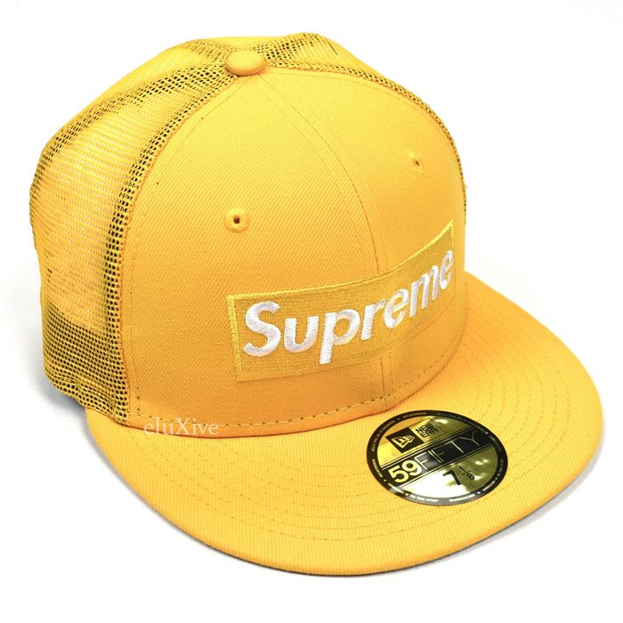 Supreme Supreme New Era Yellow Box Logo Mesh Back Hat 7 5/8 DS