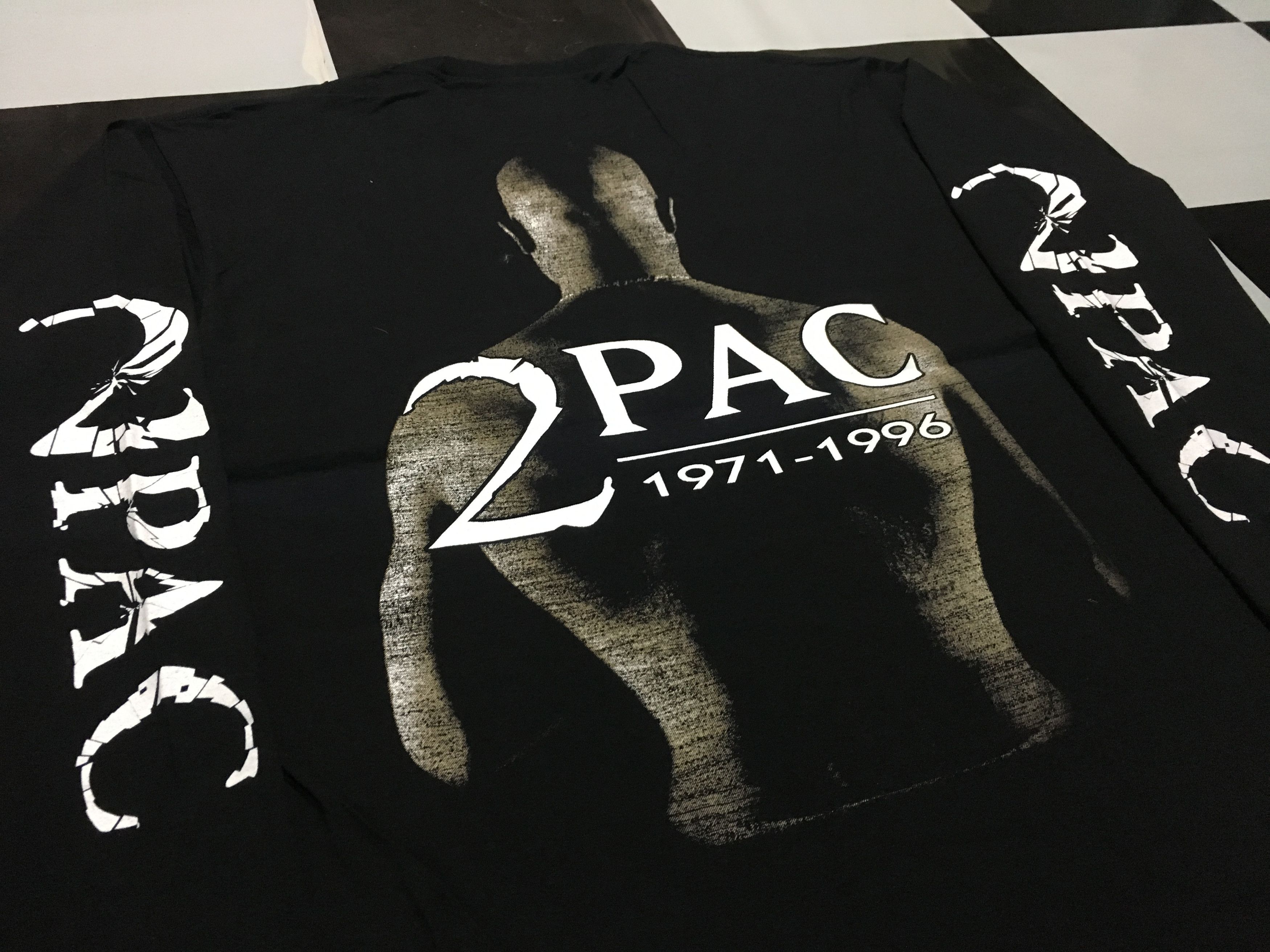 Band Tees × Rap Tees × Vintage Vintage Tupac Shirt LS 90s Bootleg Reprint Single stitch Size US L / EU 52-54 / 3 - 3 Thumbnail