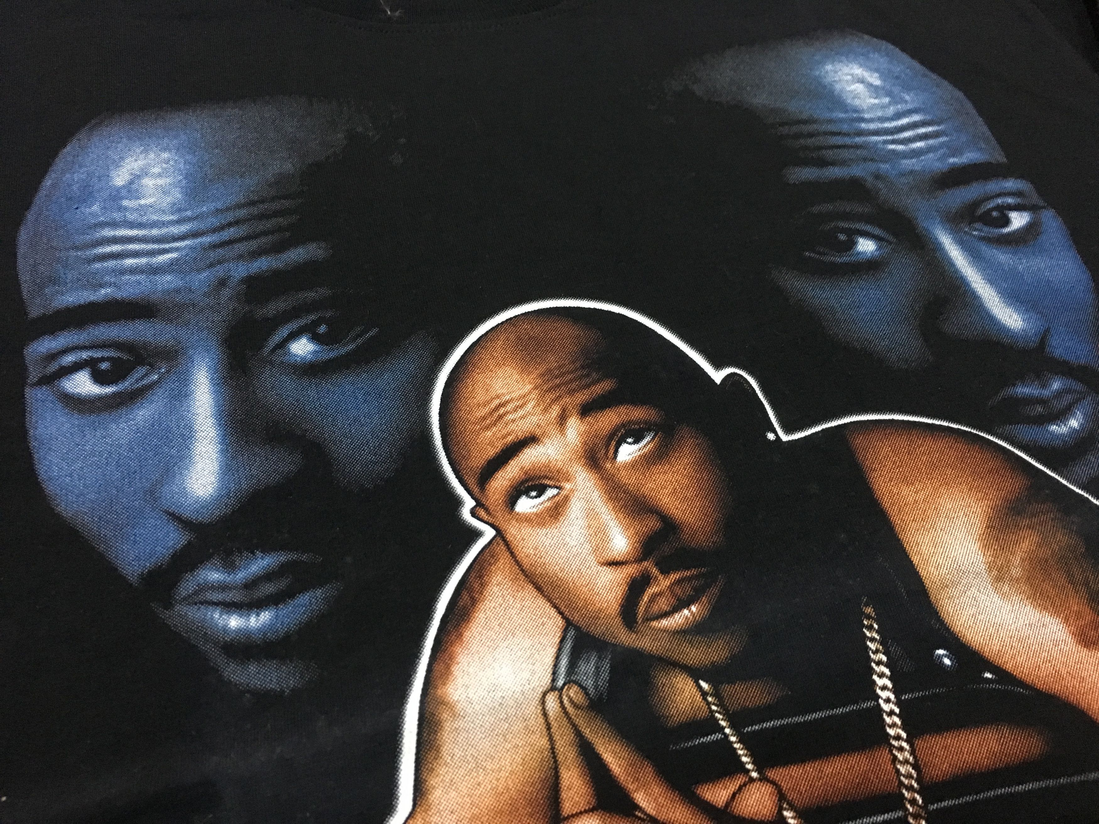 Band Tees × Rap Tees × Vintage Vintage Tupac Shirt LS 90s Bootleg Reprint Single stitch Size US L / EU 52-54 / 3 - 7 Thumbnail