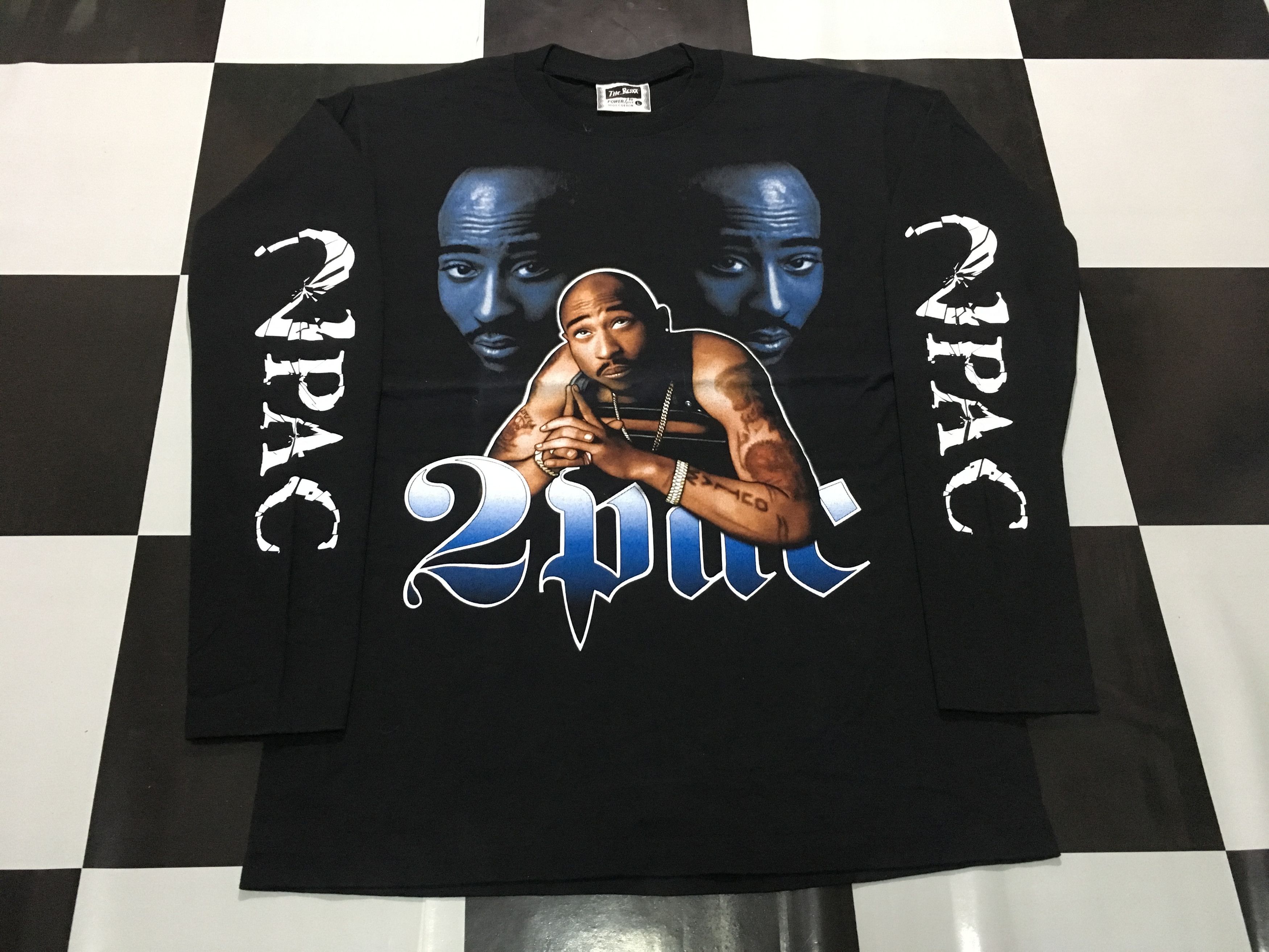 Band Tees × Rap Tees × Vintage Vintage Tupac Shirt LS 90s Bootleg Reprint Single stitch Size US L / EU 52-54 / 3 - 2 Thumbnail