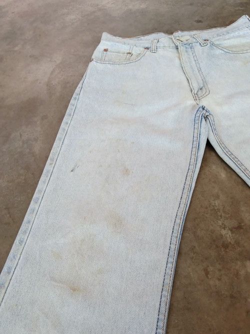 Levi's Vintage Levi's Jeans 515 Distressed Faded Blue Denim 29x28 Size US 29 - 6 Thumbnail