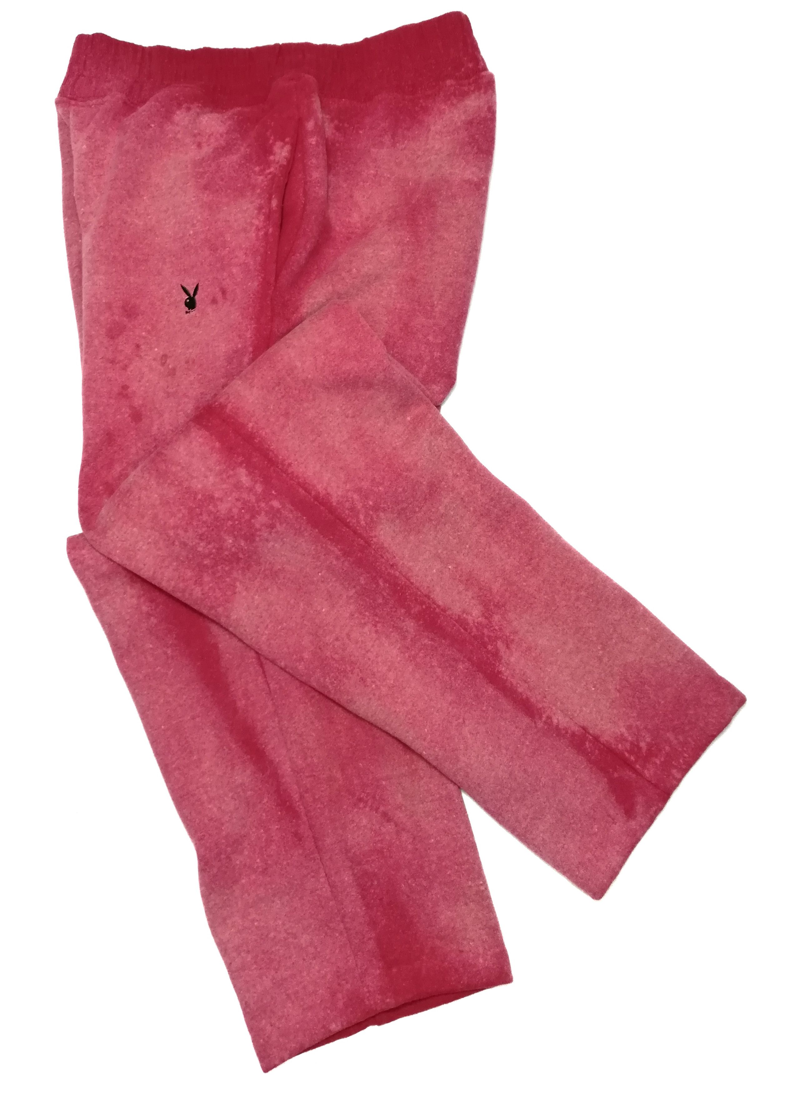 Playboy 🔥Playboy Customade Acid Wash Red Sweat Pants🔥 Size US 33 - 5 Thumbnail