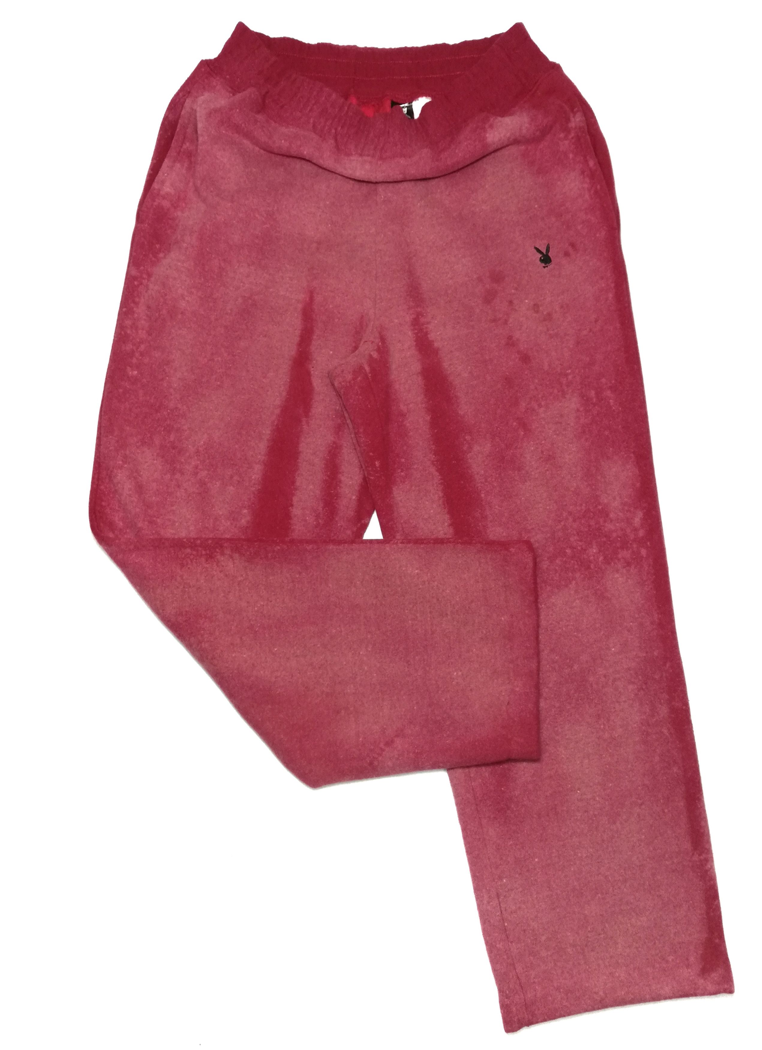 Playboy 🔥Playboy Customade Acid Wash Red Sweat Pants🔥 Size US 33 - 1 Thumbnail