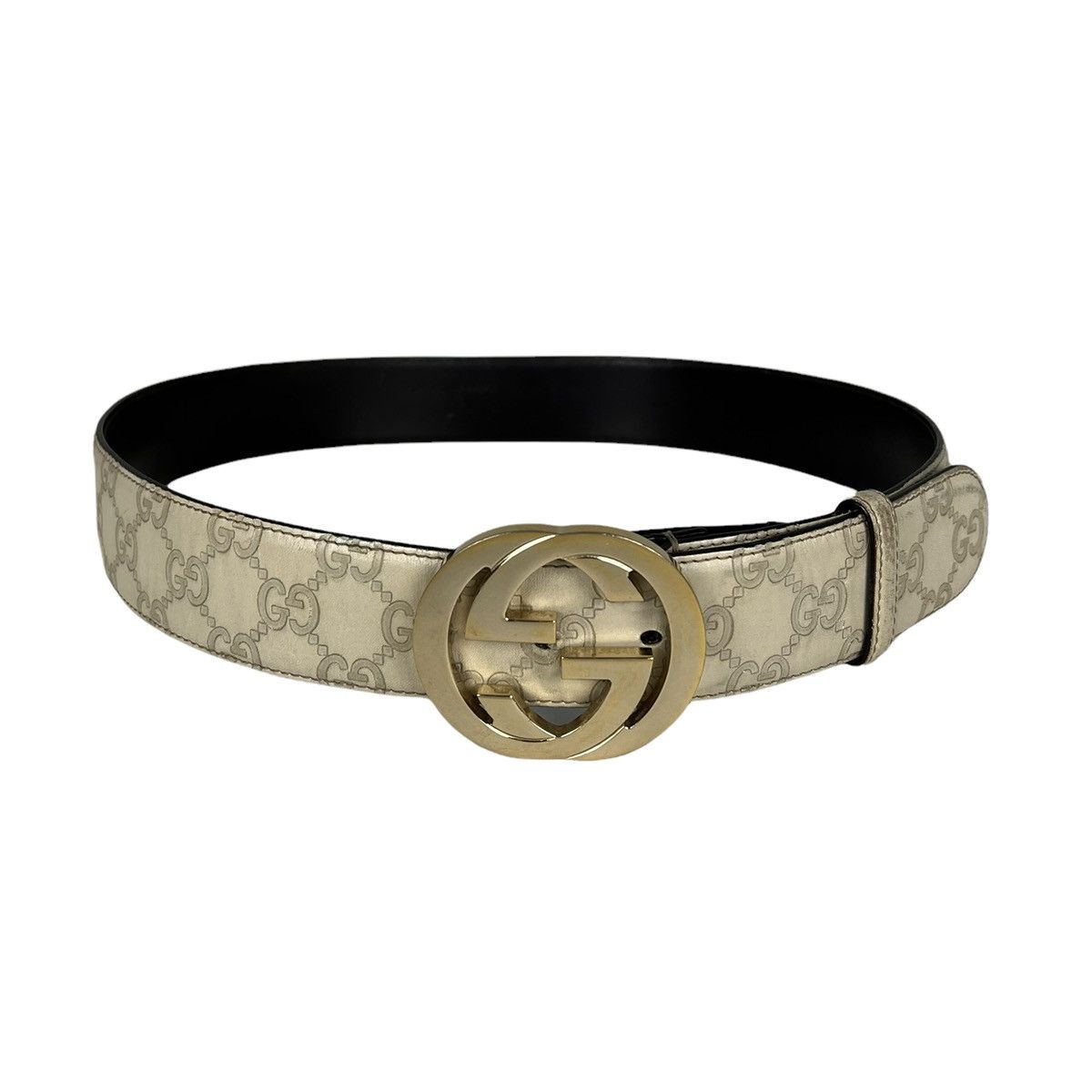 Gucci Gucci Interlocking G Buckle Monogram Belt Size 34 - 2 Thumbnail