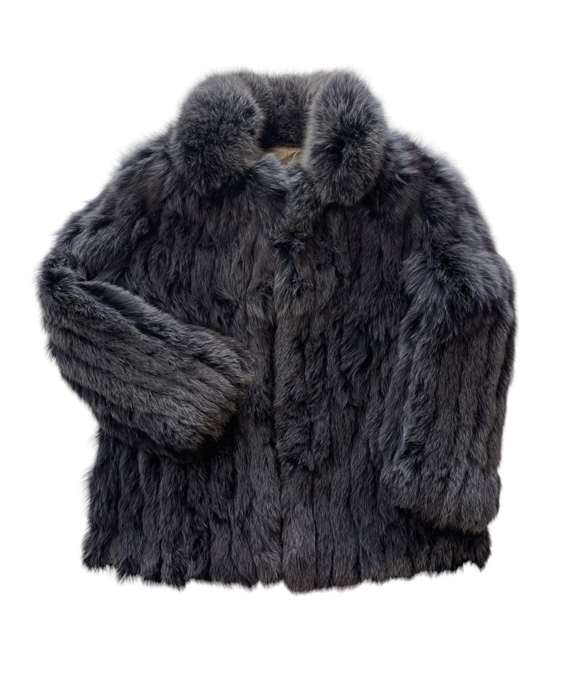 image of Avant Garde x Mink Fur Coat Saga Fox Fur Jacket in Dark, Men's (Size Small)