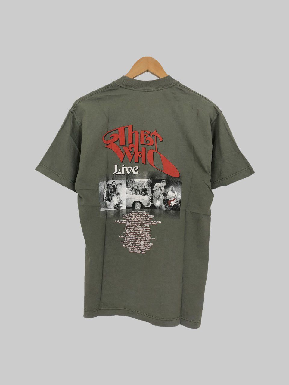 Band Tees Vintage 90s The Who (Led Zeppelin Jimi Hendrix Pink Floyd) Size US M / EU 48-50 / 2 - 2 Thumbnail