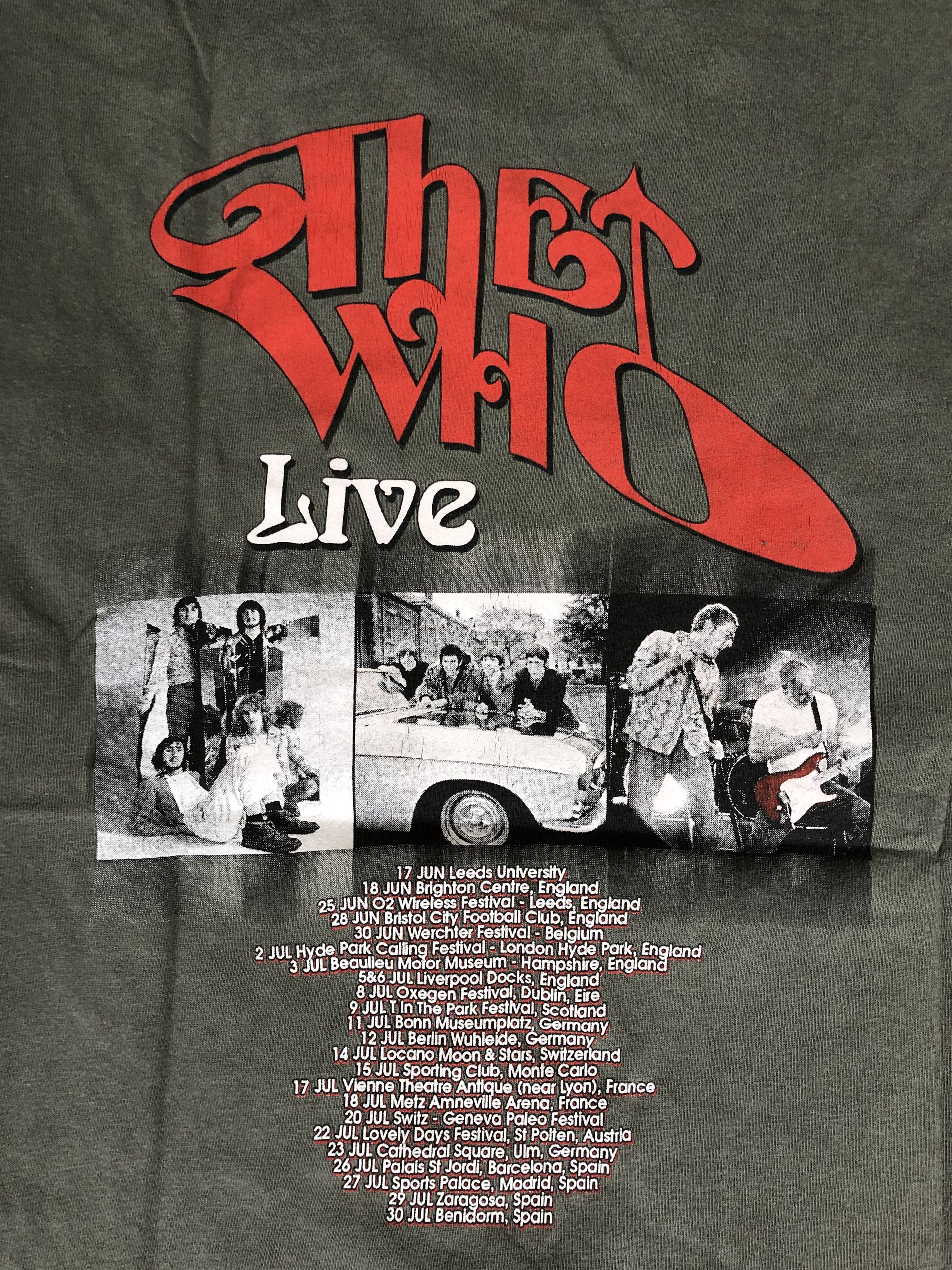 Band Tees Vintage 90s The Who (Led Zeppelin Jimi Hendrix Pink Floyd) Size US M / EU 48-50 / 2 - 8 Thumbnail