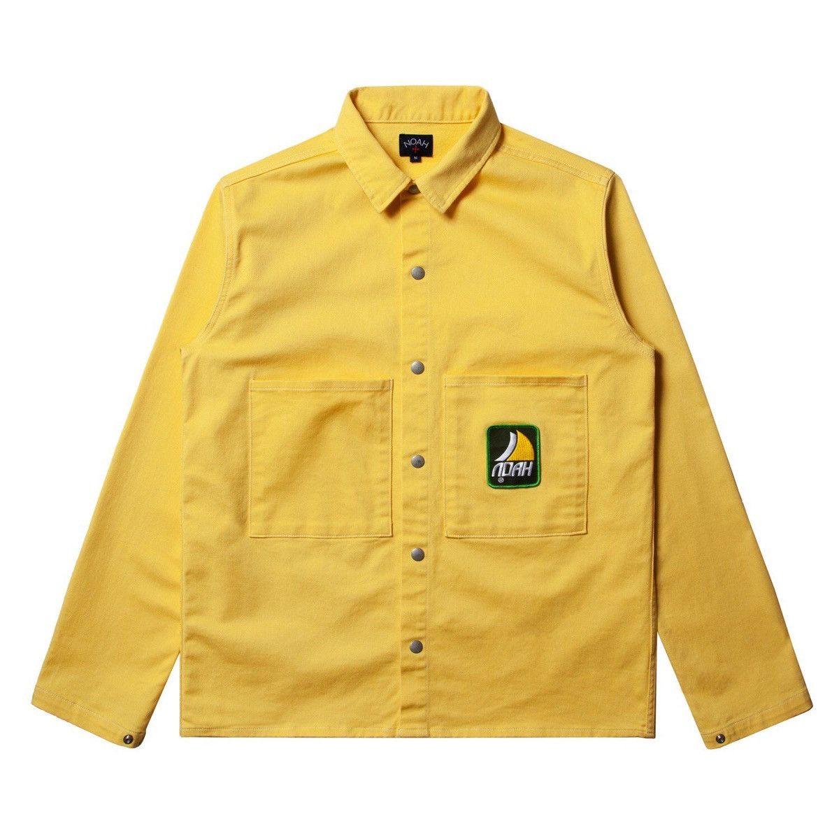 image of Ss19 Noah Boatyard Shirt Jacket in Yellow, Men's (Size Large)