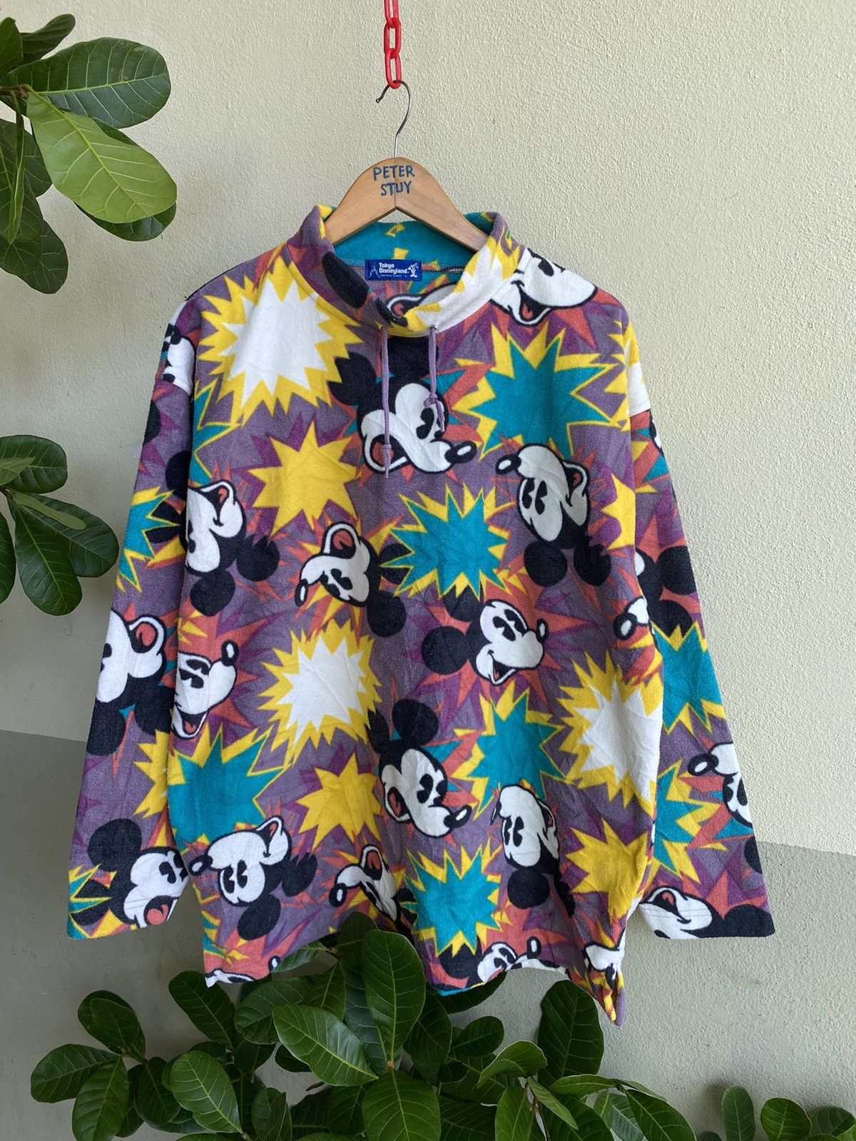 image of Vintage 90’S Tokyo Disneyland Printed Fleece, Men's (Size Large)