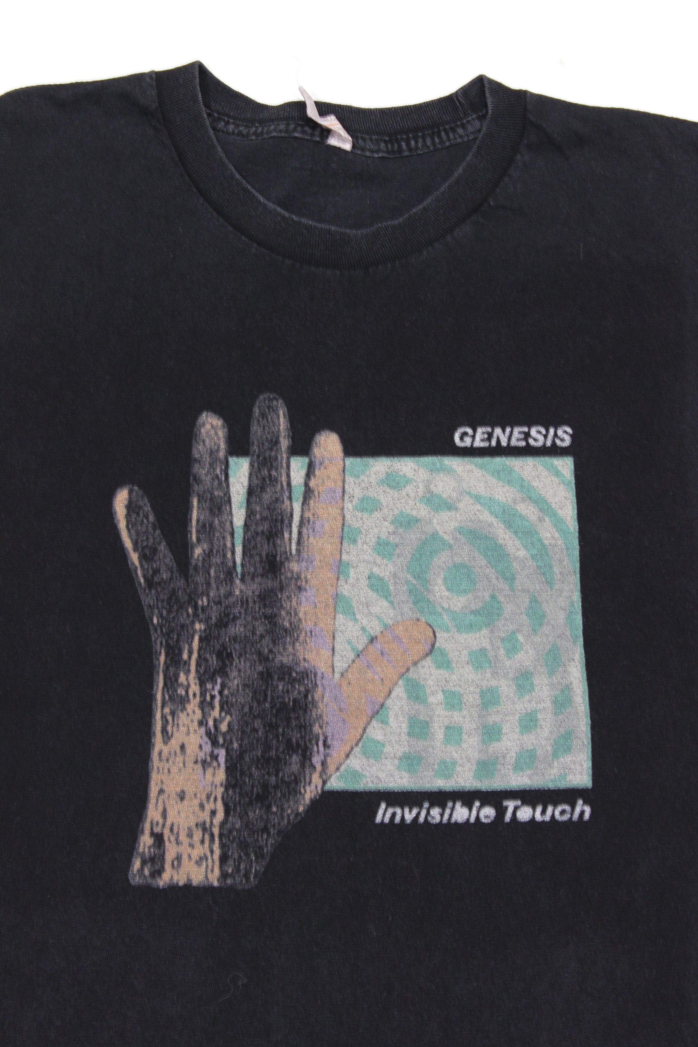 Vintage 1995 Genesis Invisible Touch T-Shirt Size US XL / EU 56 / 4 - 3 Thumbnail