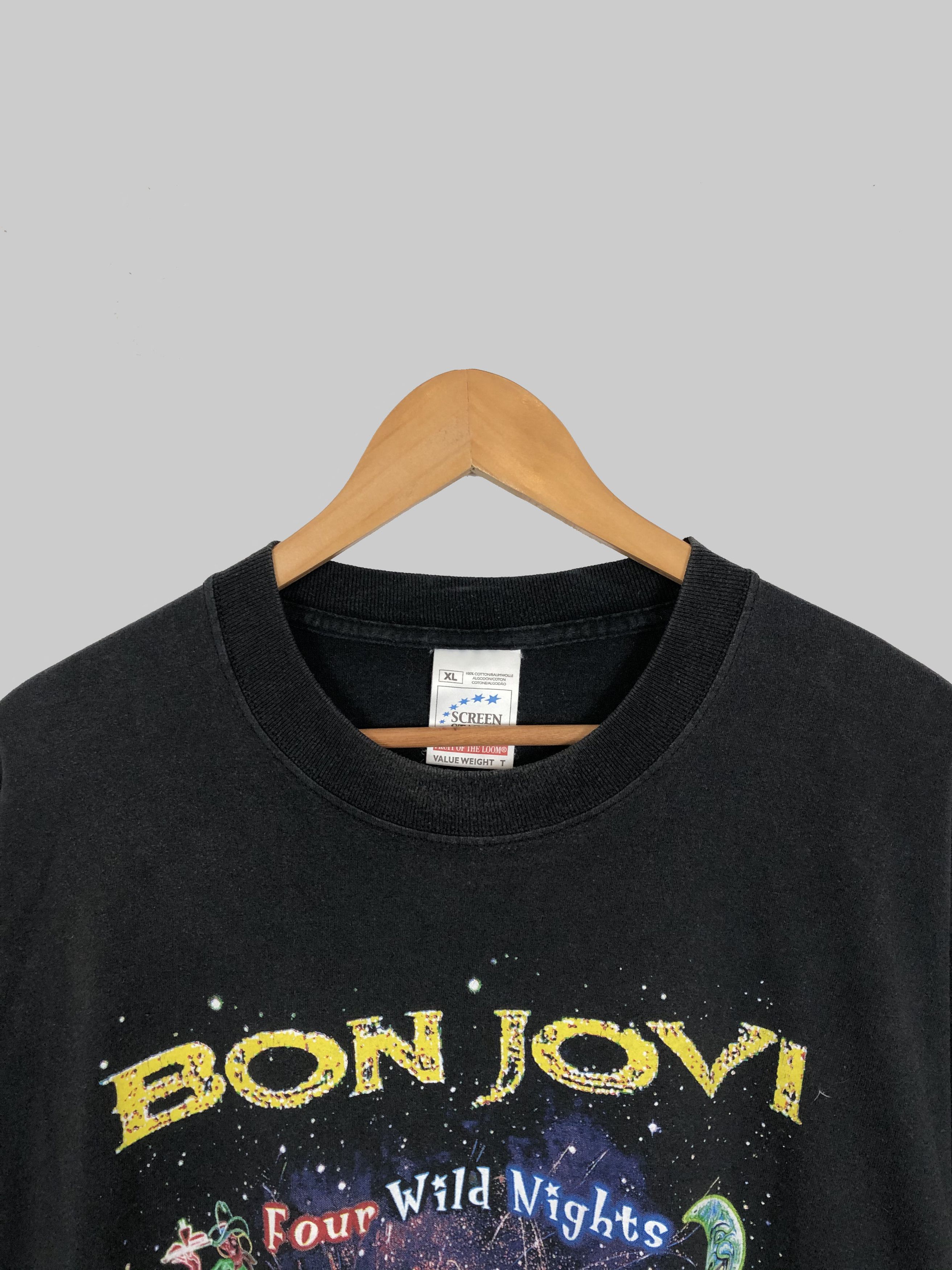 Band Tees Vintage 2001 Bon Jovi Four Wild Night (Van Halen) Size US XL / EU 56 / 4 - 3 Thumbnail
