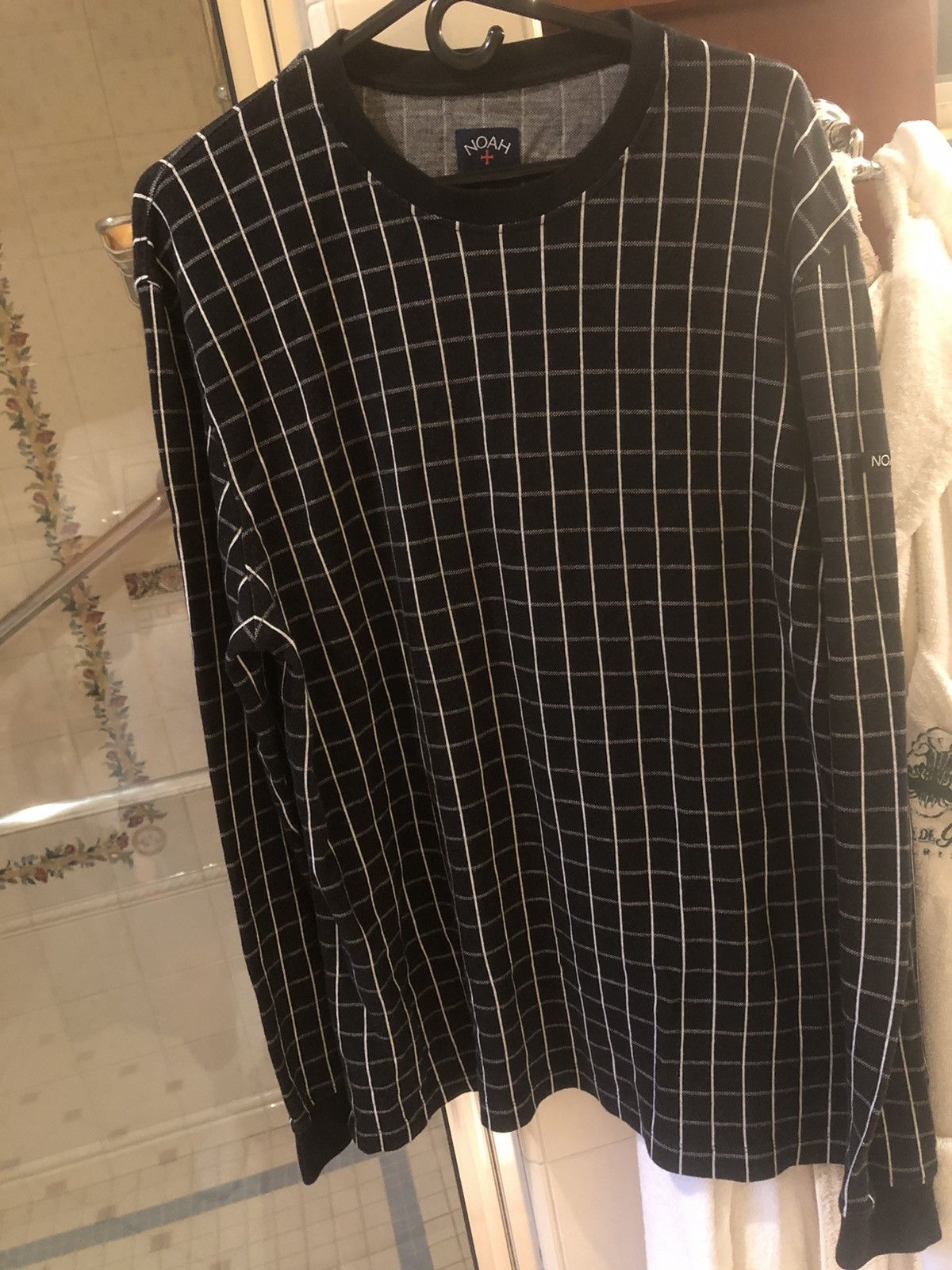 Noah Windowpane Jacquard Top