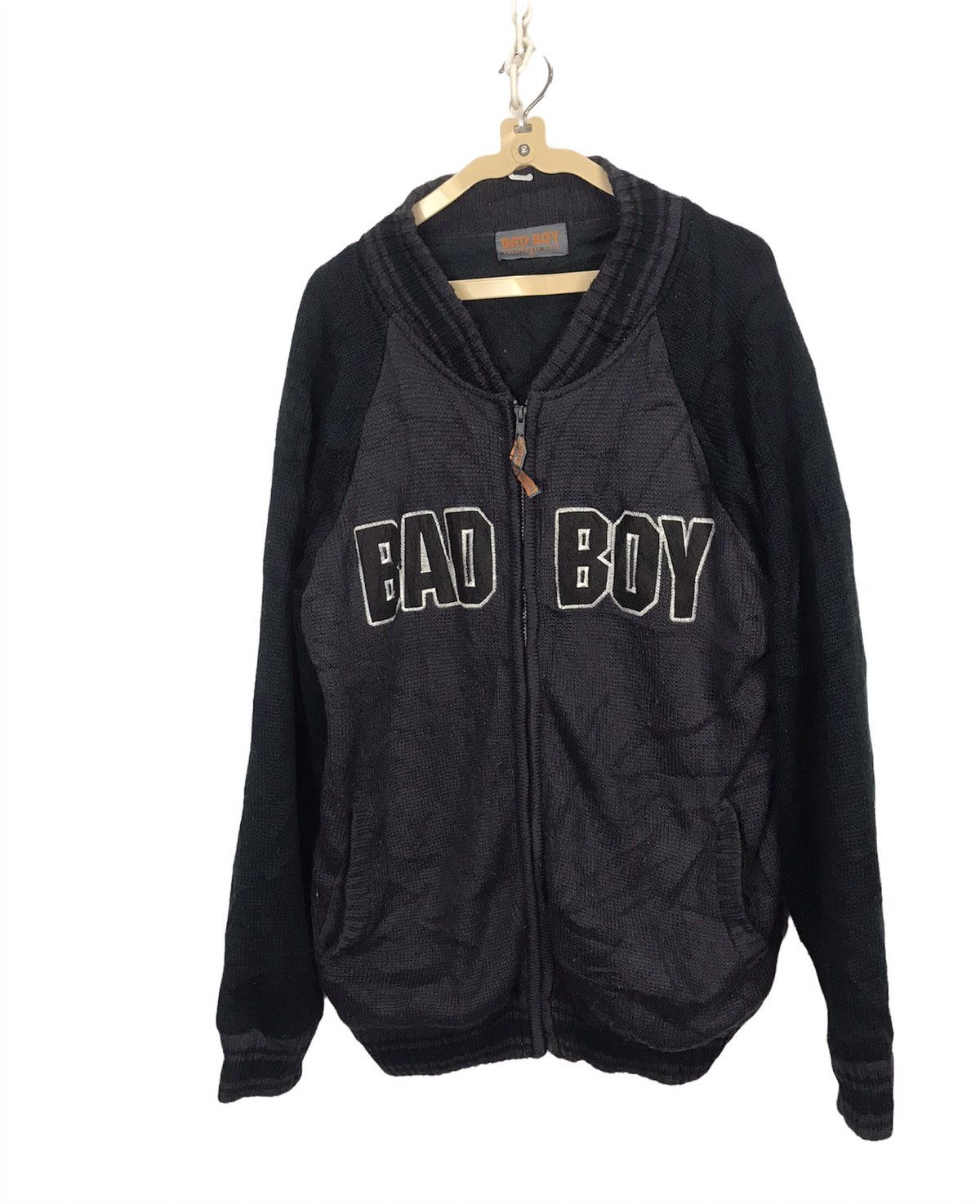Other Bad boy spellout zipper knit jacket Size US XL / EU 56 / 4 - 1 Thumbnail