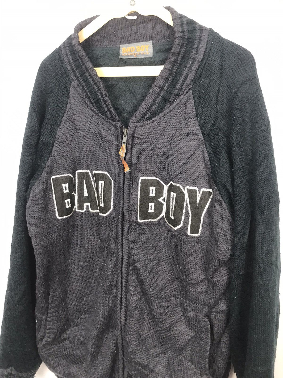 Other Bad boy spellout zipper knit jacket Size US XL / EU 56 / 4 - 3 Thumbnail