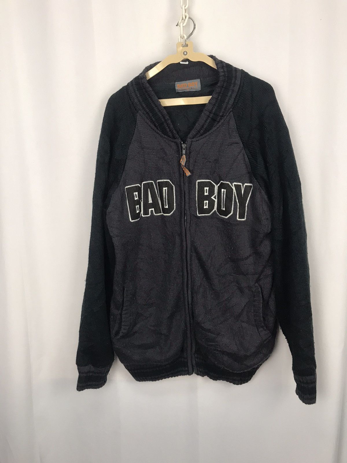 Other Bad boy spellout zipper knit jacket Size US XL / EU 56 / 4 - 6 Thumbnail