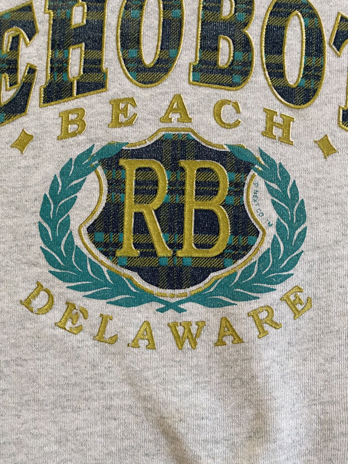 Fruit Of The Loom Vintage 90’s Rehoboth Delaware Raglan Crewneck Sweatshirt Size US M / EU 48-50 / 2 - 7 Thumbnail