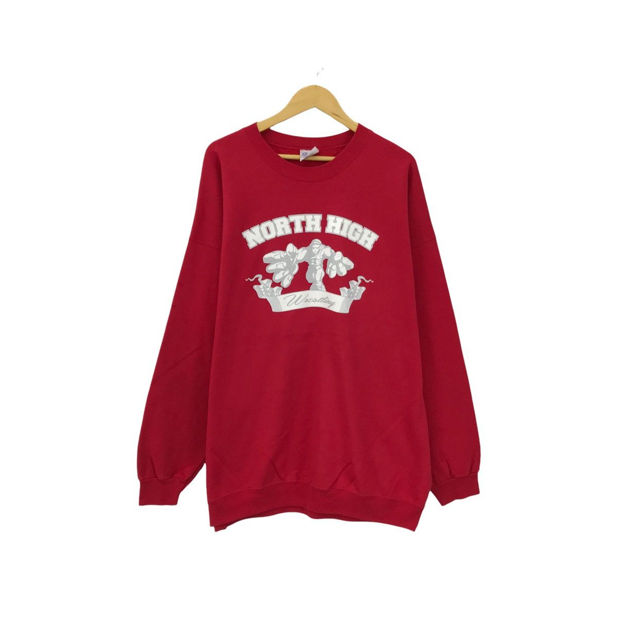 Vintage North High Wrestling Sweatshirt Jumper Pullover