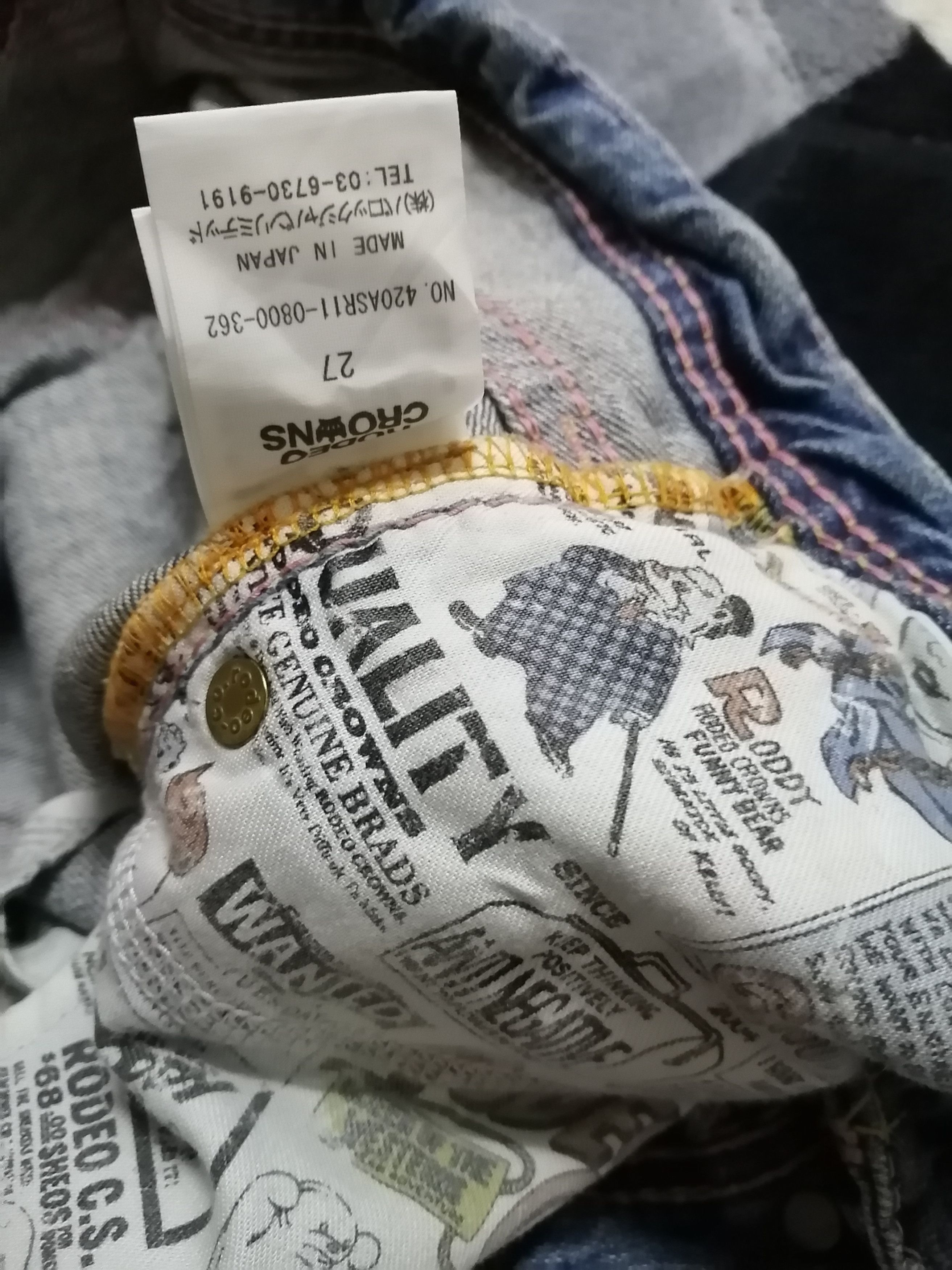 Japanese Brand Japanese Brand RODEO CROWNS Low Rise Distressed Jeans Size 27" / US 4 / IT 40 - 16 Thumbnail