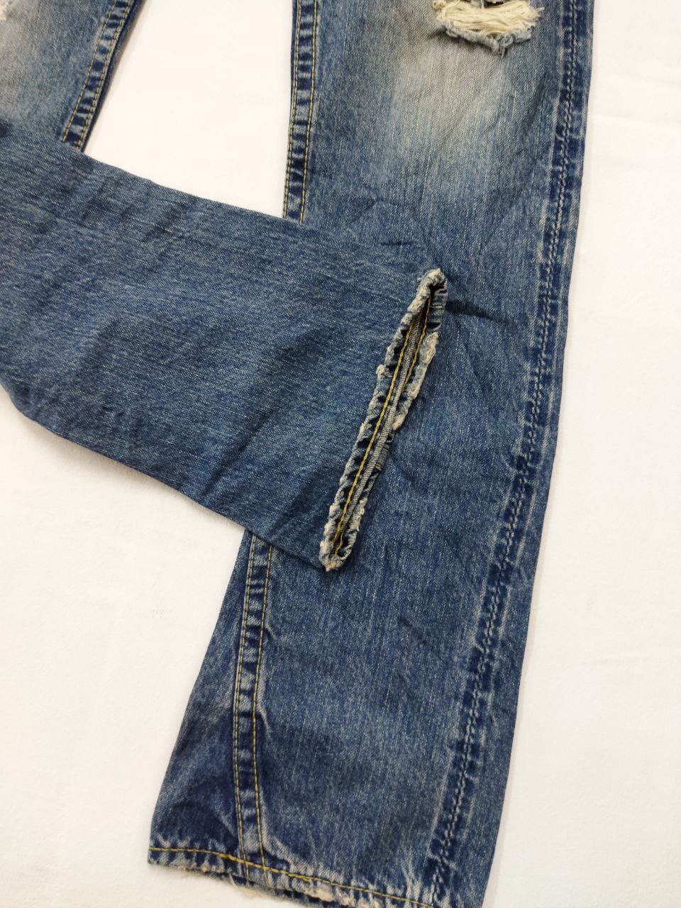 Japanese Brand Japanese Brand RODEO CROWNS Low Rise Distressed Jeans Size 27" / US 4 / IT 40 - 11 Thumbnail