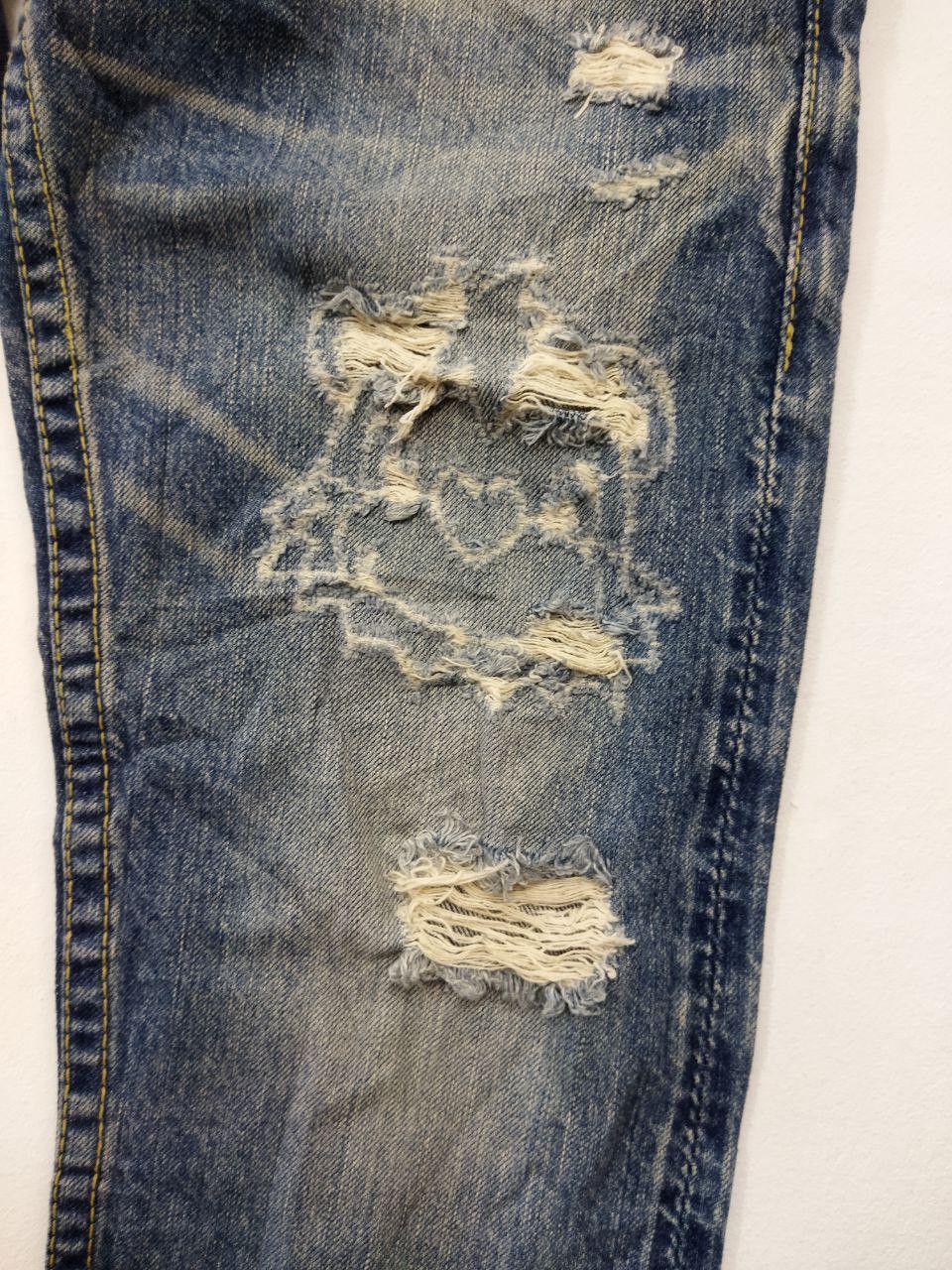 Japanese Brand Japanese Brand RODEO CROWNS Low Rise Distressed Jeans Size 27" / US 4 / IT 40 - 10 Thumbnail