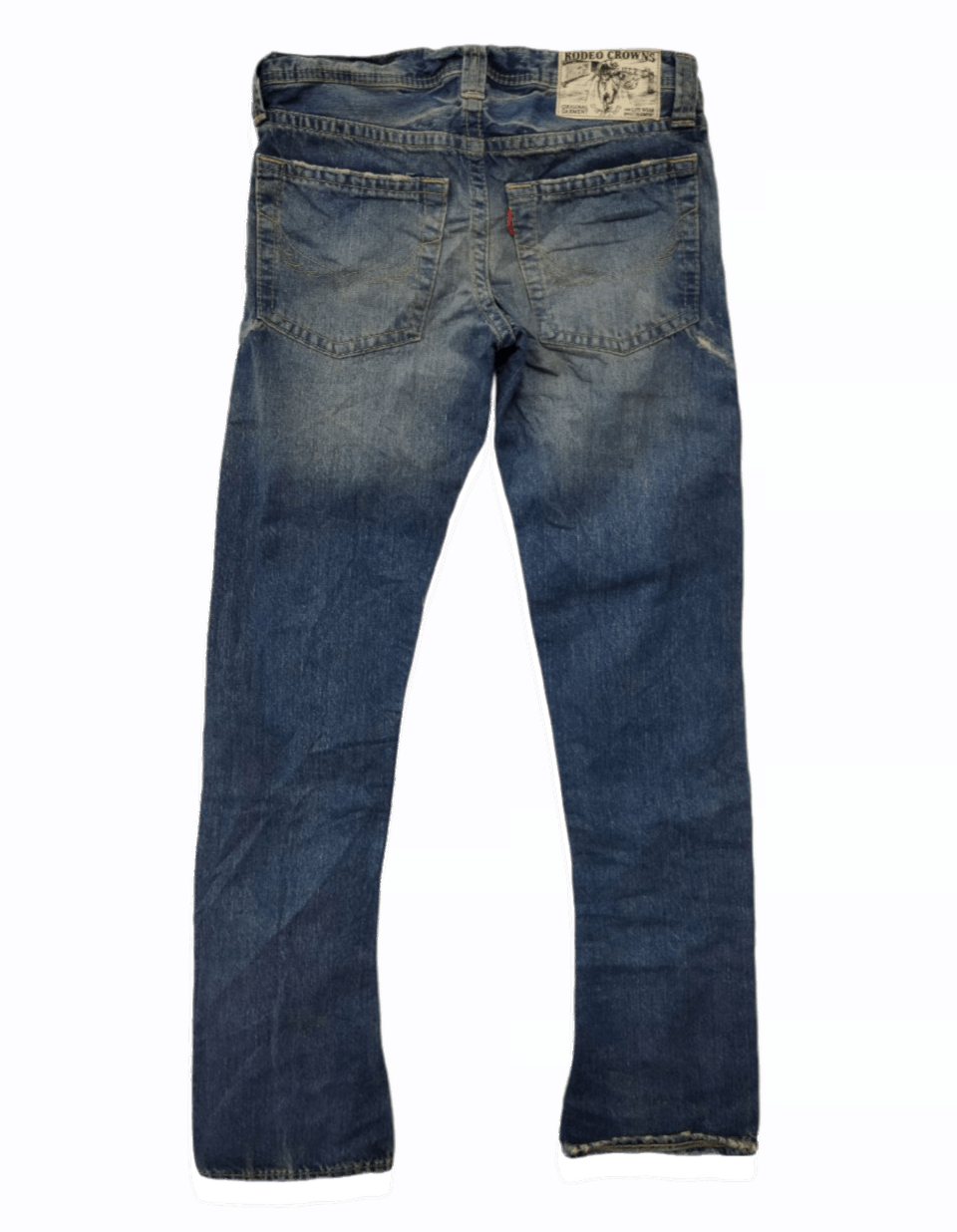 Japanese Brand Japanese Brand RODEO CROWNS Low Rise Distressed Jeans Size 27" / US 4 / IT 40 - 2 Thumbnail