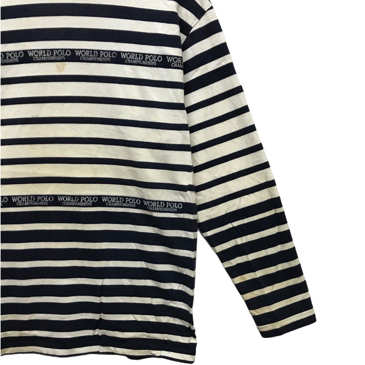 Beverly Hills Polo Club × U.S. Polo Assn. Vintage World Polo Long Sleeve Shirt Polo Striped Design Size US M / EU 48-50 / 2 - 2 Thumbnail