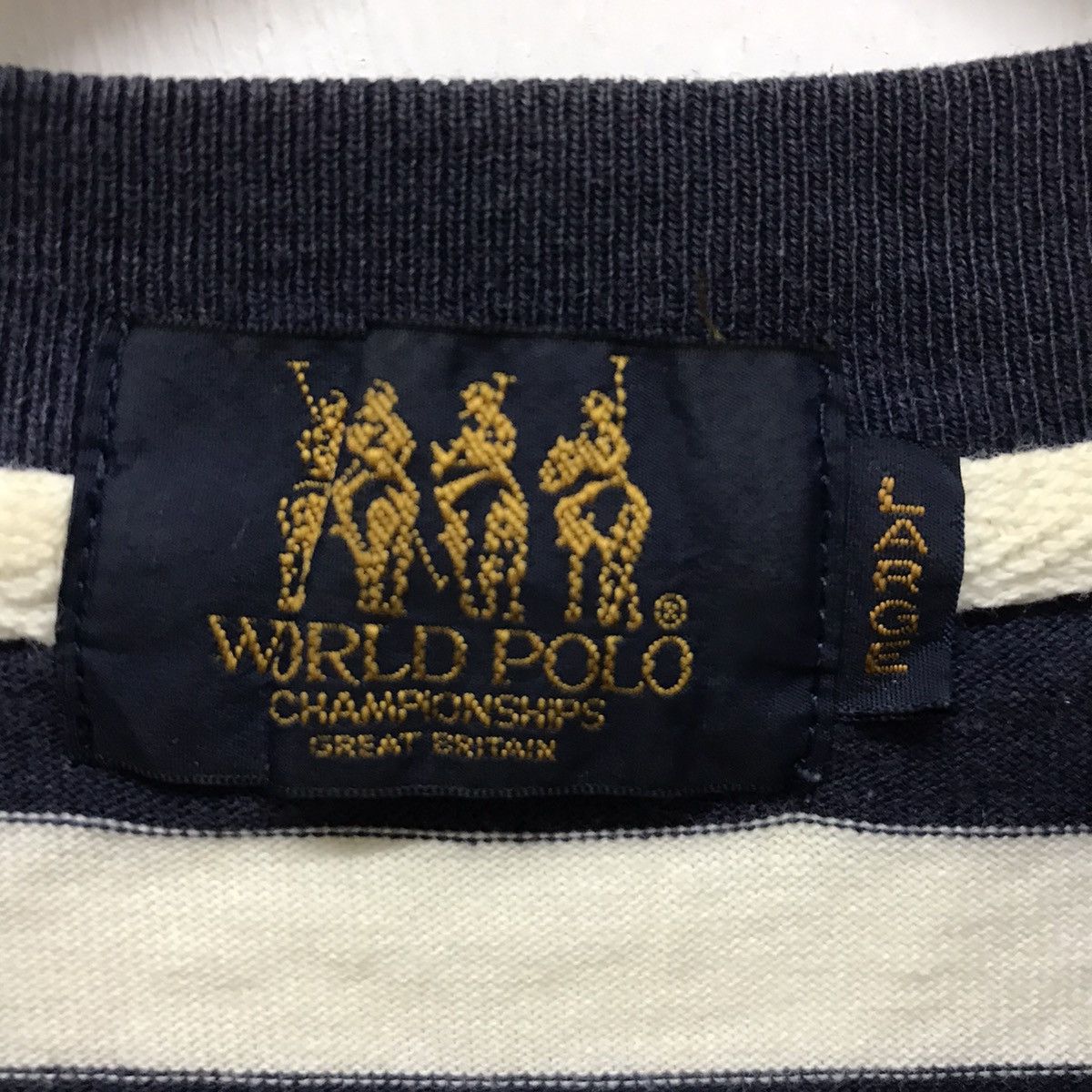 Beverly Hills Polo Club × U.S. Polo Assn. Vintage World Polo Long Sleeve Shirt Polo Striped Design Size US M / EU 48-50 / 2 - 5 Thumbnail