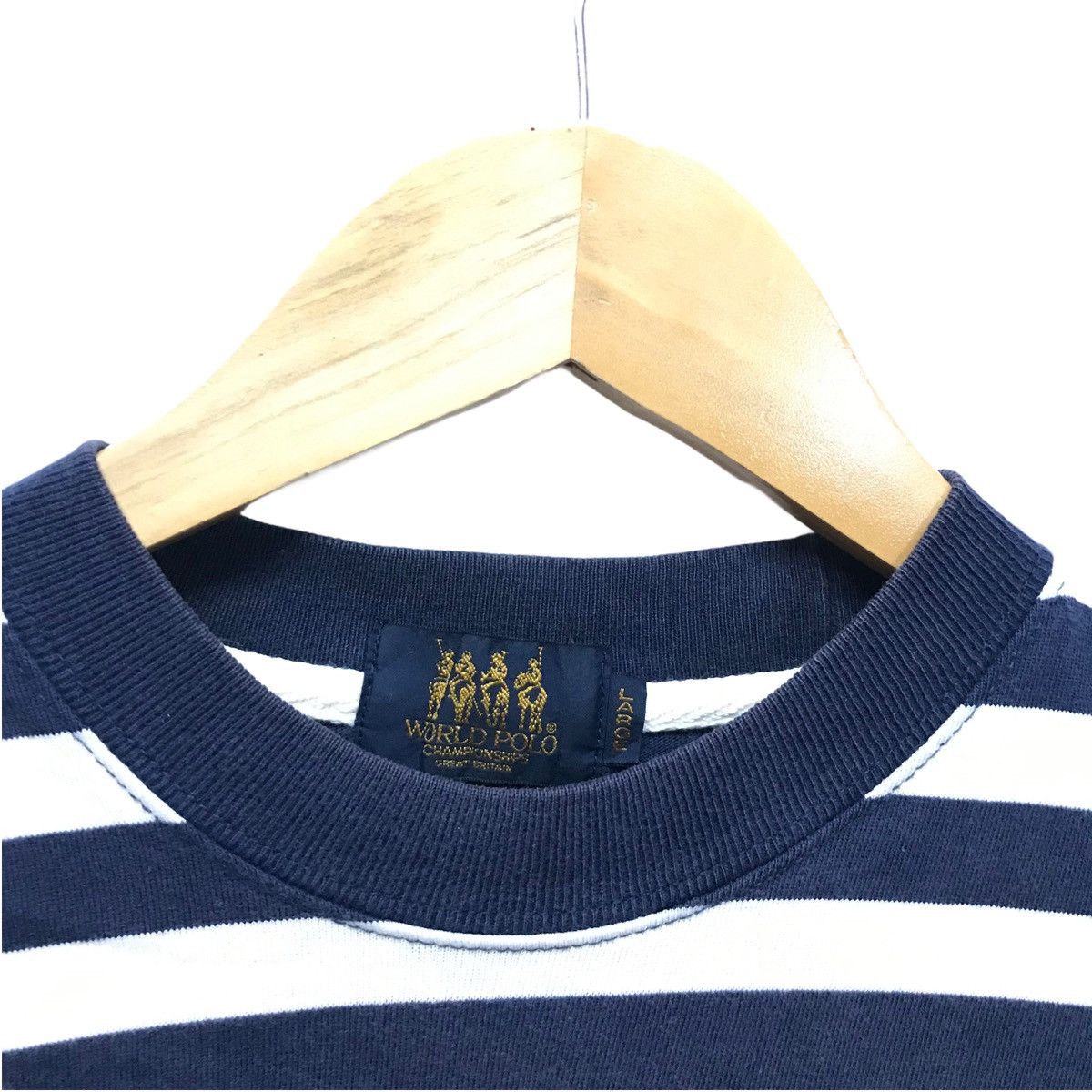 Beverly Hills Polo Club × U.S. Polo Assn. Vintage World Polo Long Sleeve Shirt Polo Striped Design Size US M / EU 48-50 / 2 - 3 Thumbnail