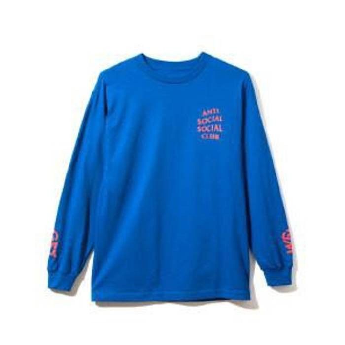 Anti Social Social Club DS ASSC get weirder royal LS Long Sleeve Tee FTP BAPE KITH Size US L / EU 52-54 / 3 - 1 Thumbnail