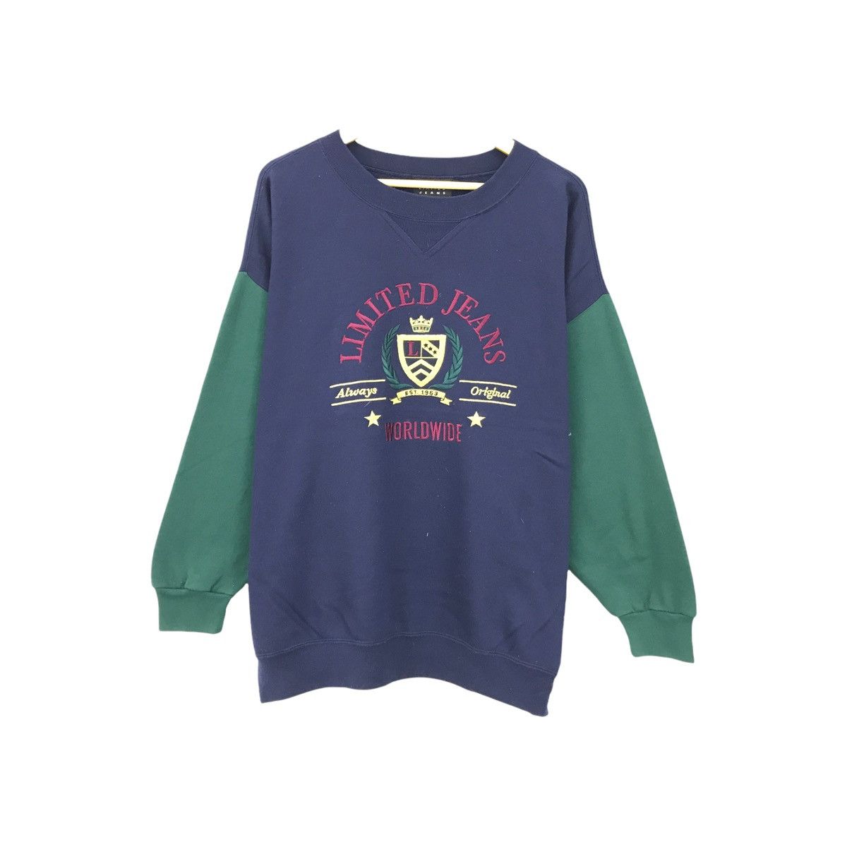 Japanese Brand × Vintage Vintage Limited Jeans Sweatshirt Pullover Jumper Size US L / EU 52-54 / 3 - 1 Thumbnail
