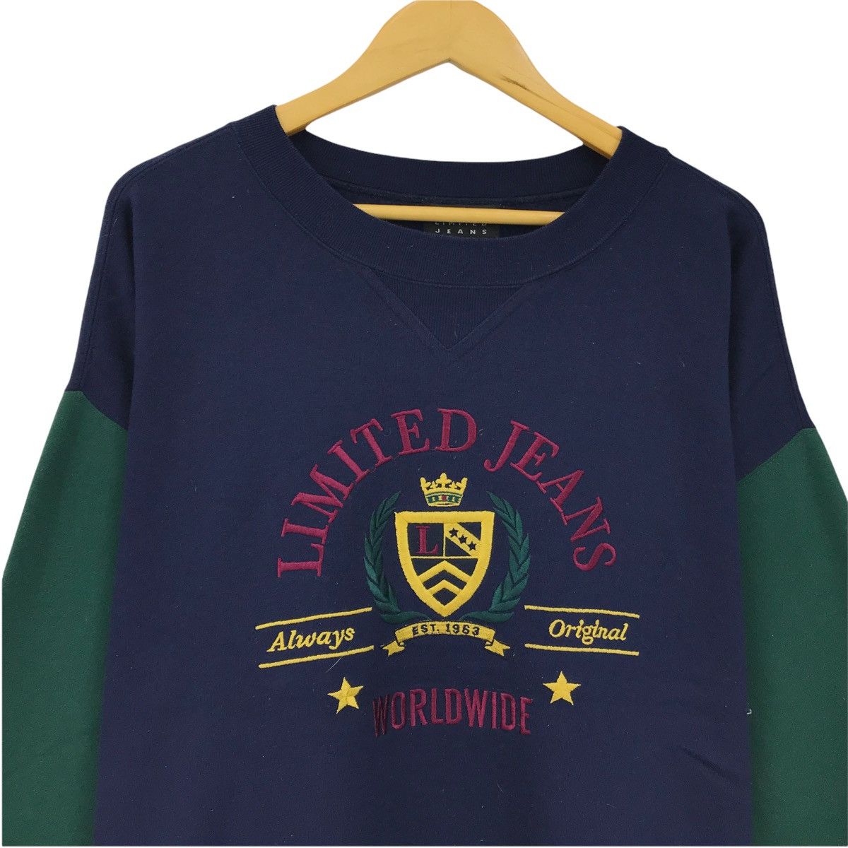 Japanese Brand × Vintage Vintage Limited Jeans Sweatshirt Pullover Jumper Size US L / EU 52-54 / 3 - 4 Thumbnail