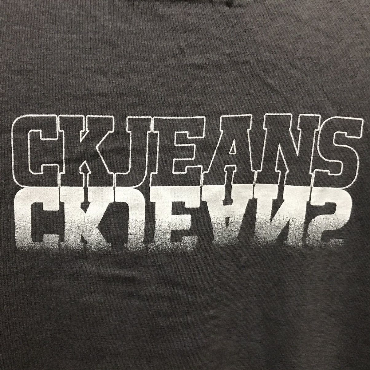 Calvin Klein Vintage Calvin Klein Tee Shirt Big Logo Spellout CK Jeans Size US M / EU 48-50 / 2 - 3 Thumbnail