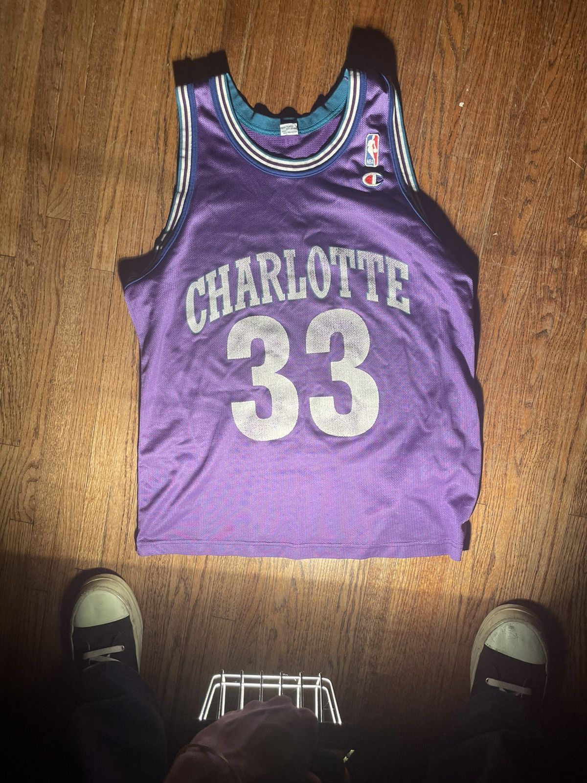 Casquette Vintage Snapback Alonzo Mourning - Charlotte Hornets - Starter - Édition Rare