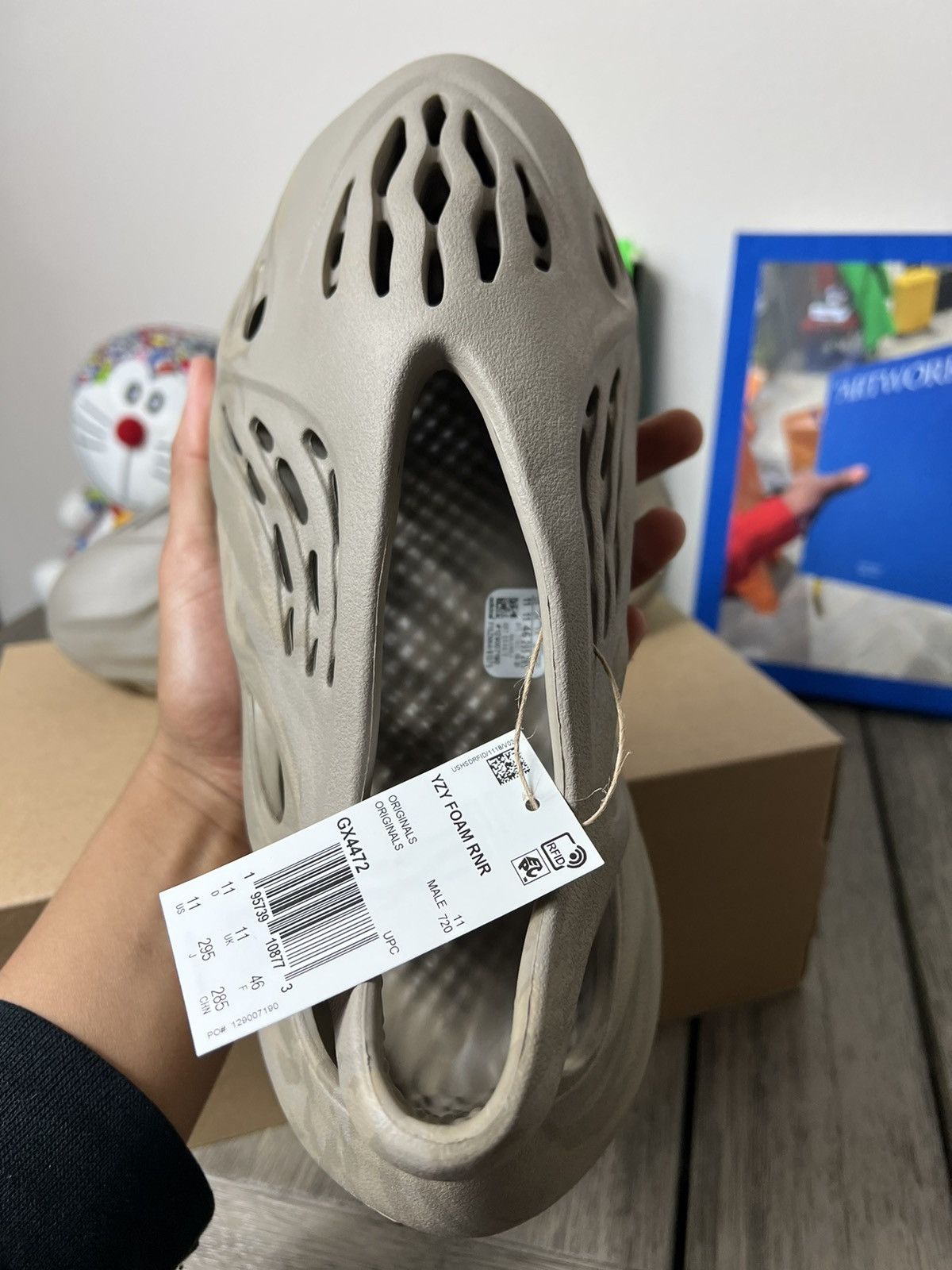 Adidas × Kanye West Adidas Yeezy Foam RNNR “Sage” Size US 10 / EU 43 - 4 Thumbnail