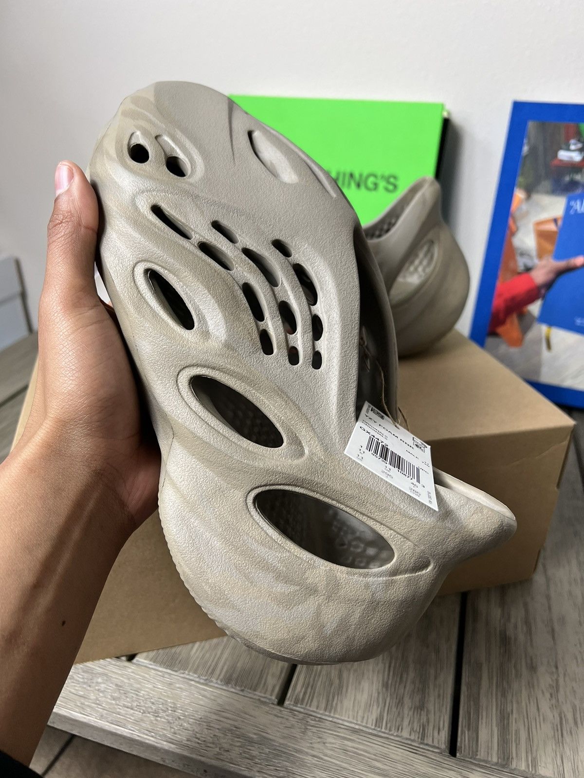 Adidas × Kanye West Adidas Yeezy Foam RNNR “Sage” Size US 10 / EU 43 - 3 Thumbnail