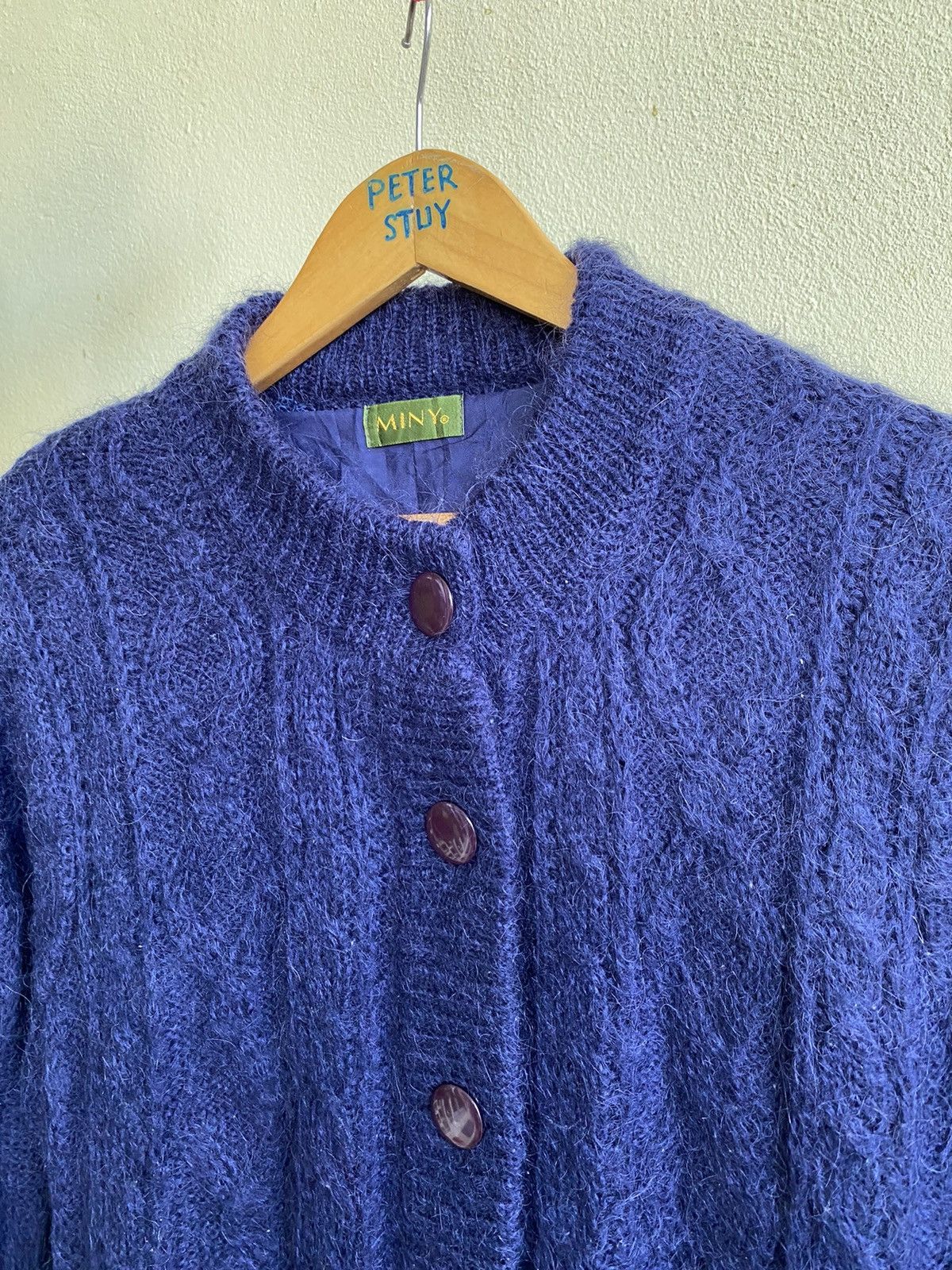 Japanese Brand × Vintage Vintage miny mahair knit jacket Size US M / EU 48-50 / 2 - 4 Thumbnail