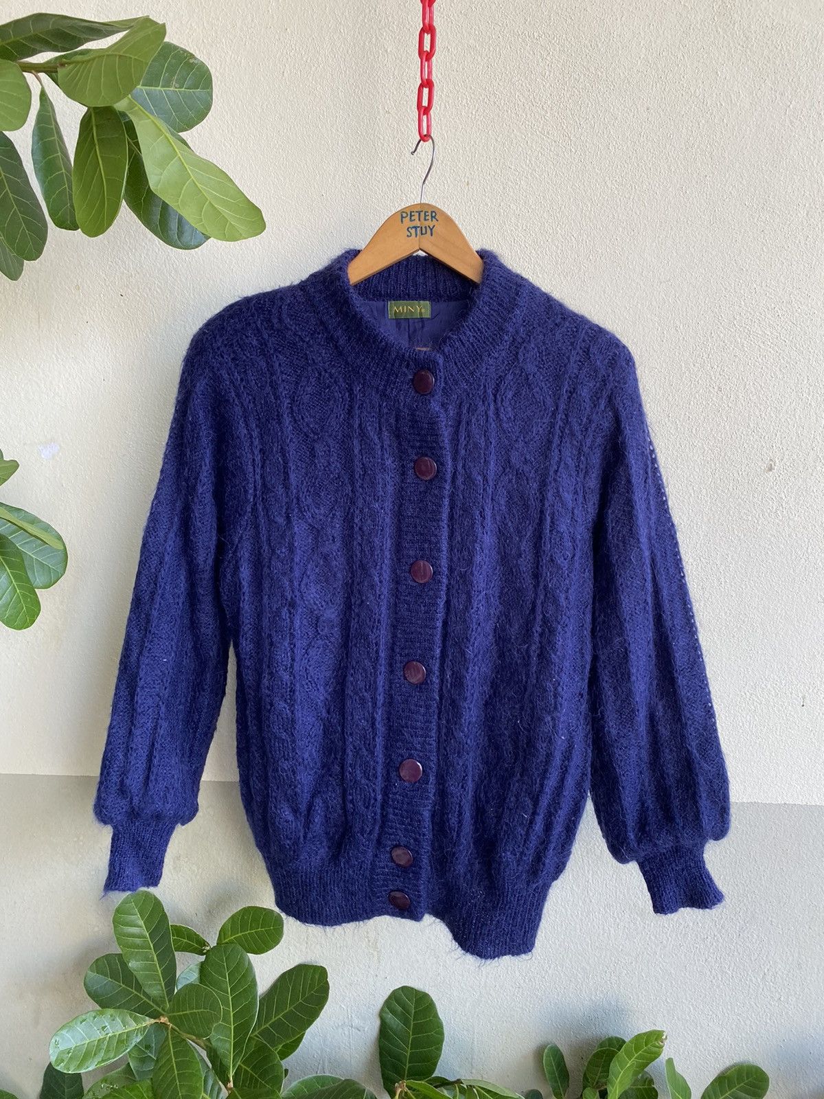 Japanese Brand × Vintage Vintage miny mahair knit jacket Size US M / EU 48-50 / 2 - 1 Thumbnail