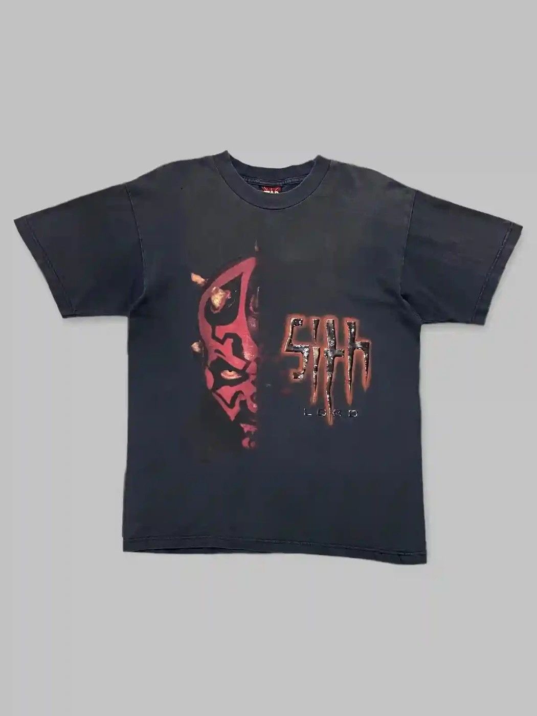 90s Vintage Star Wars Sith Lord Sun Faded Tshirt