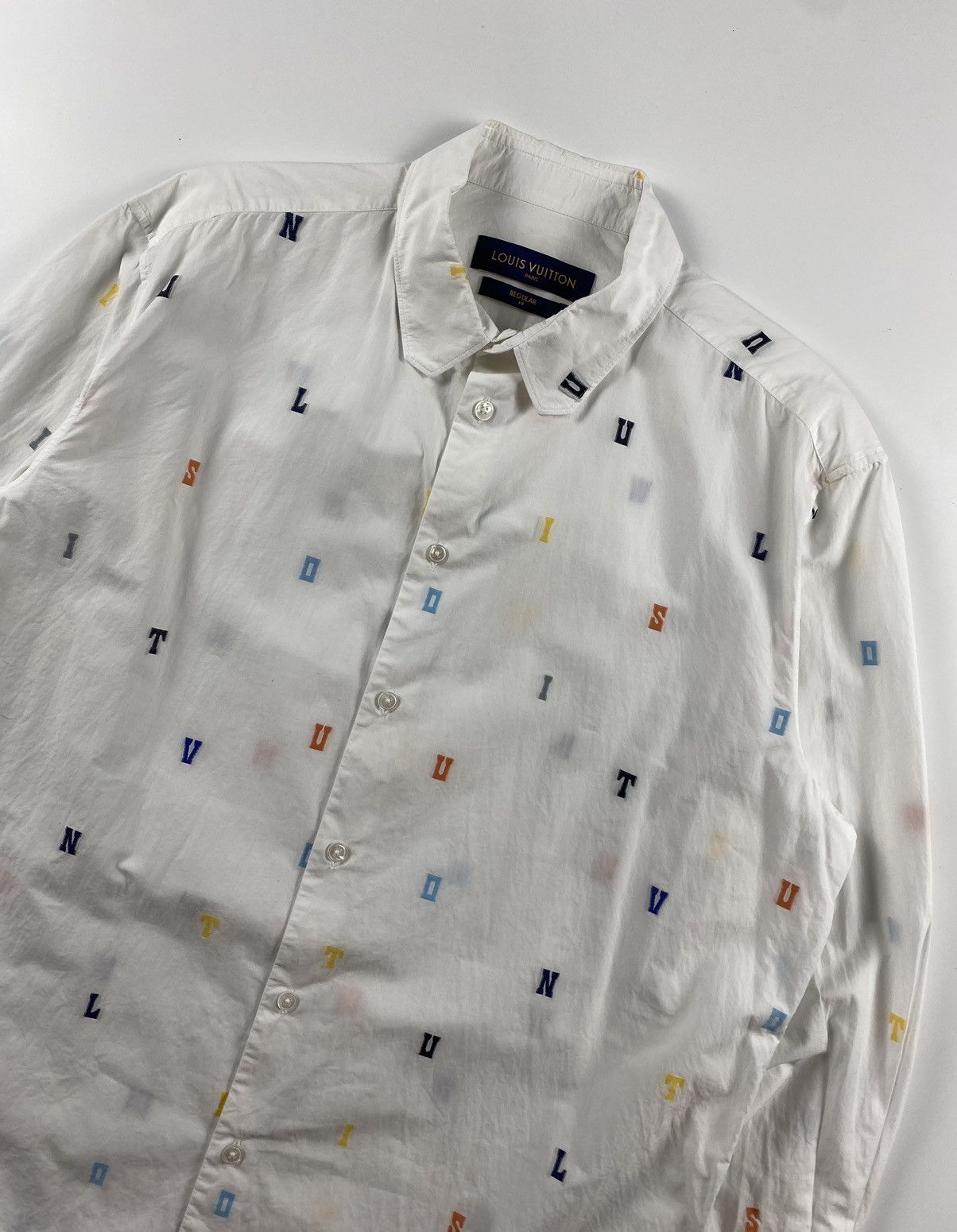 Louis Vuitton Louis Vuitton Multicolor Alphabet Long Sleeve Size US XL / EU 56 / 4 - 2 Thumbnail