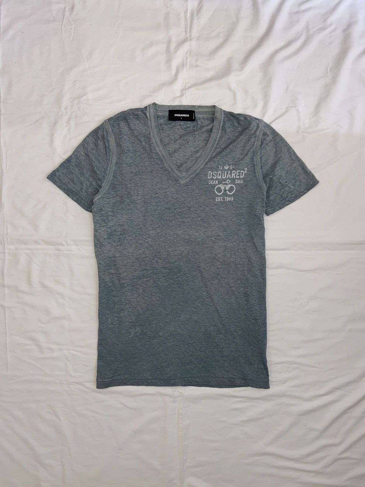 Dsquared2 Vintage Y2K Dsquared2 dean & dan t-shirt Italy avant garde Size US L / EU 52-54 / 3 - 1 Thumbnail