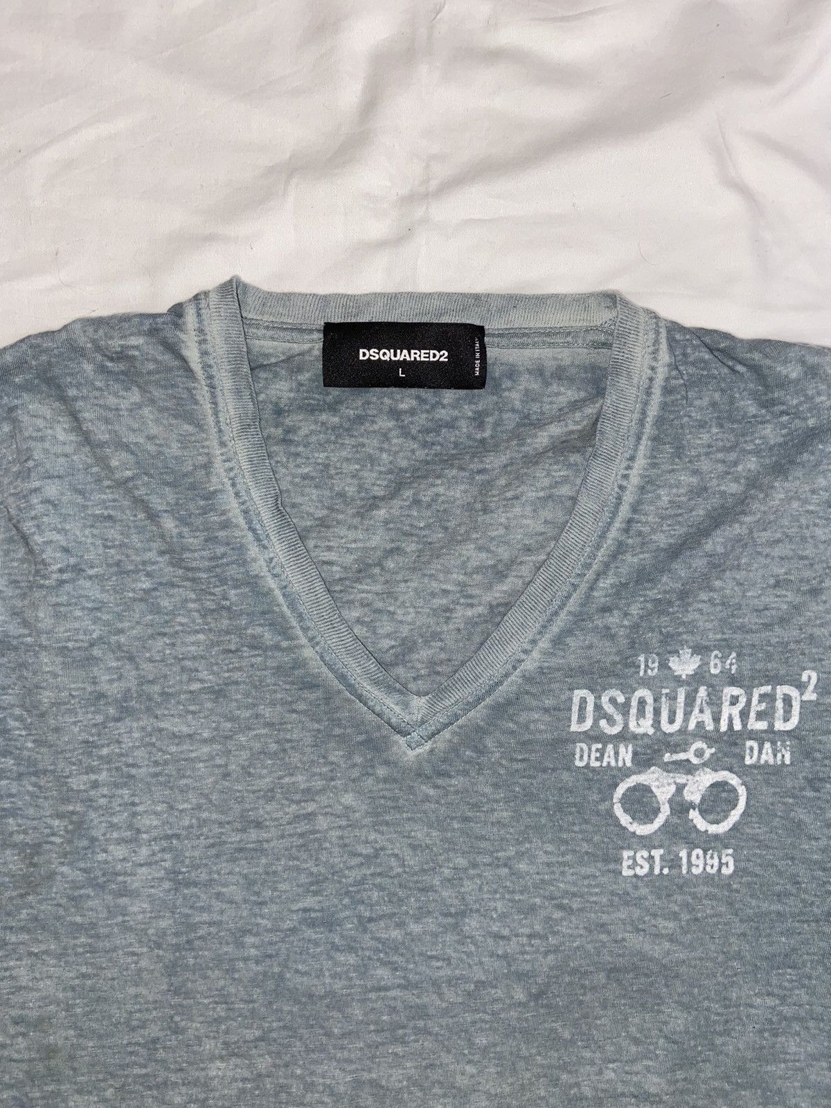 Dsquared2 Vintage Y2K Dsquared2 dean & dan t-shirt Italy avant garde Size US L / EU 52-54 / 3 - 2 Thumbnail