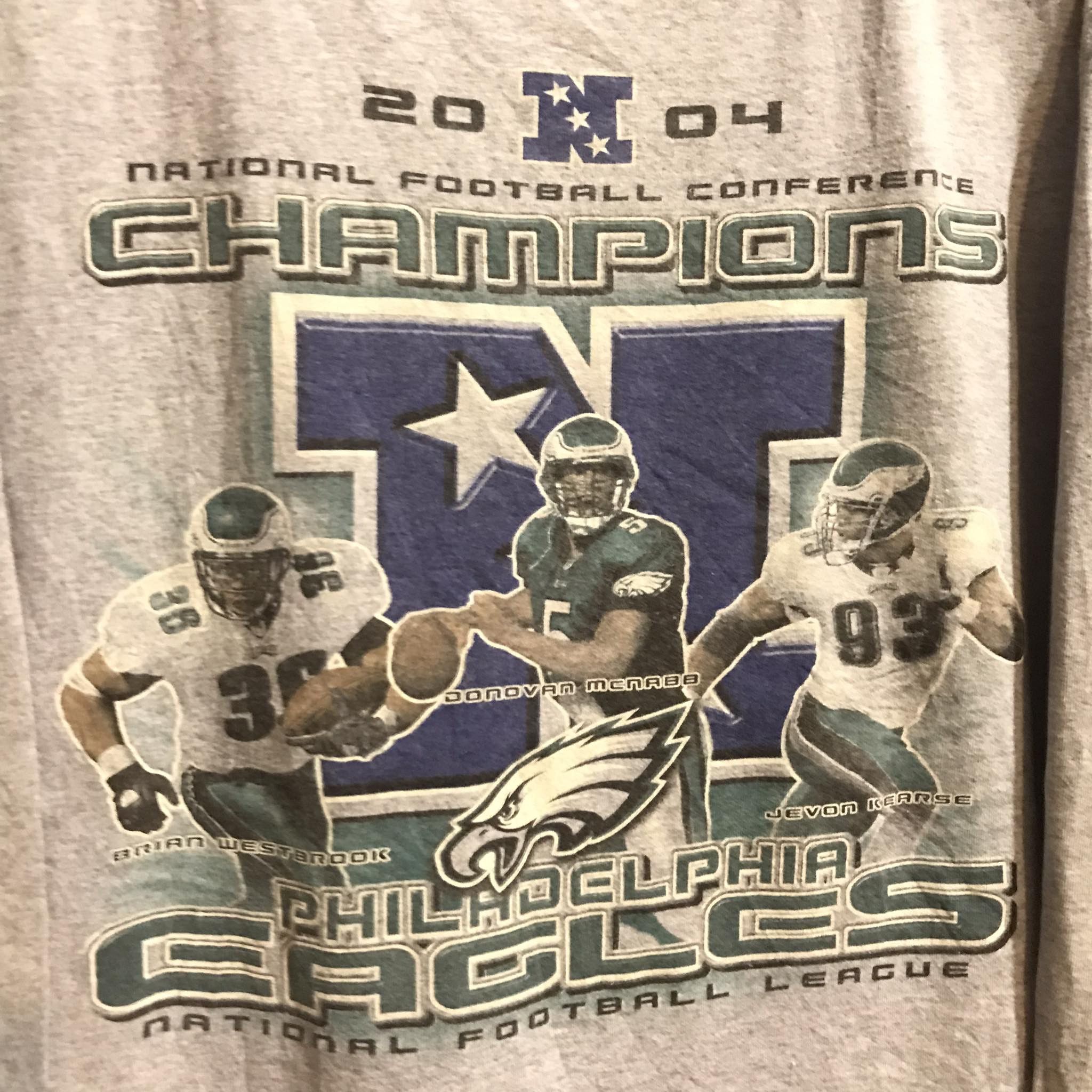 NFL Philadelphia Eagles National Conference Champions Tee 2004s Size US XL / EU 56 / 4 - 2 Thumbnail
