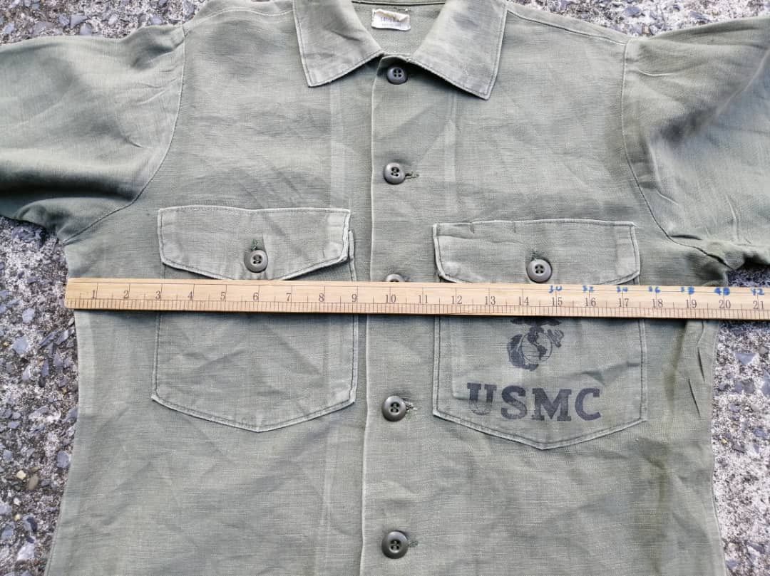 Vintage Vintage 80s US Marine Corps Sateen OG 107 Vietnam Era Size US M / EU 48-50 / 2 - 6 Thumbnail