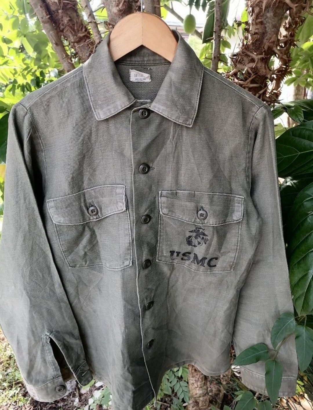 Vintage Vintage 80s US Marine Corps Sateen OG 107 Vietnam Era | Grailed