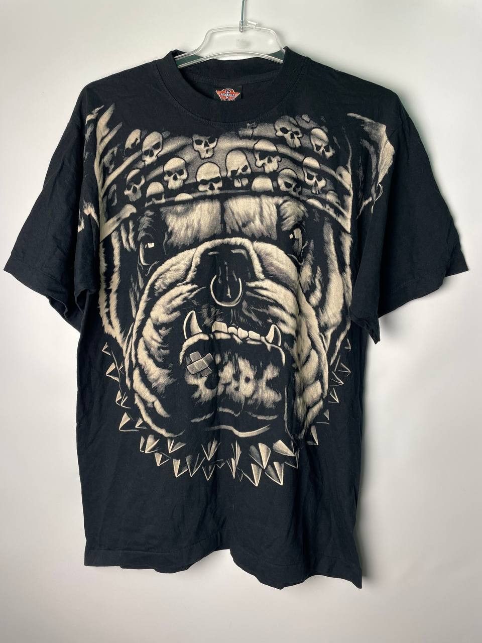 vintage rock eagle dog t-shirt Size L
